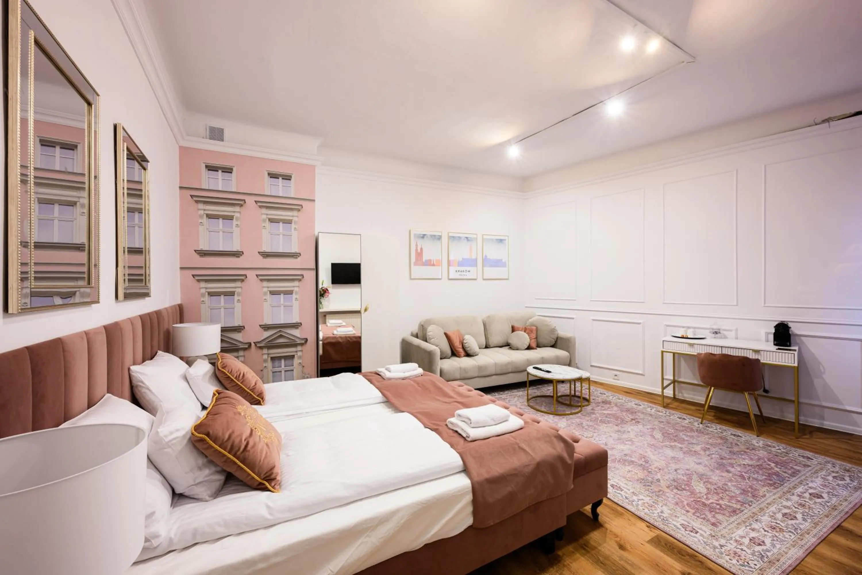 Bed in Wiślna Main Square Apartments