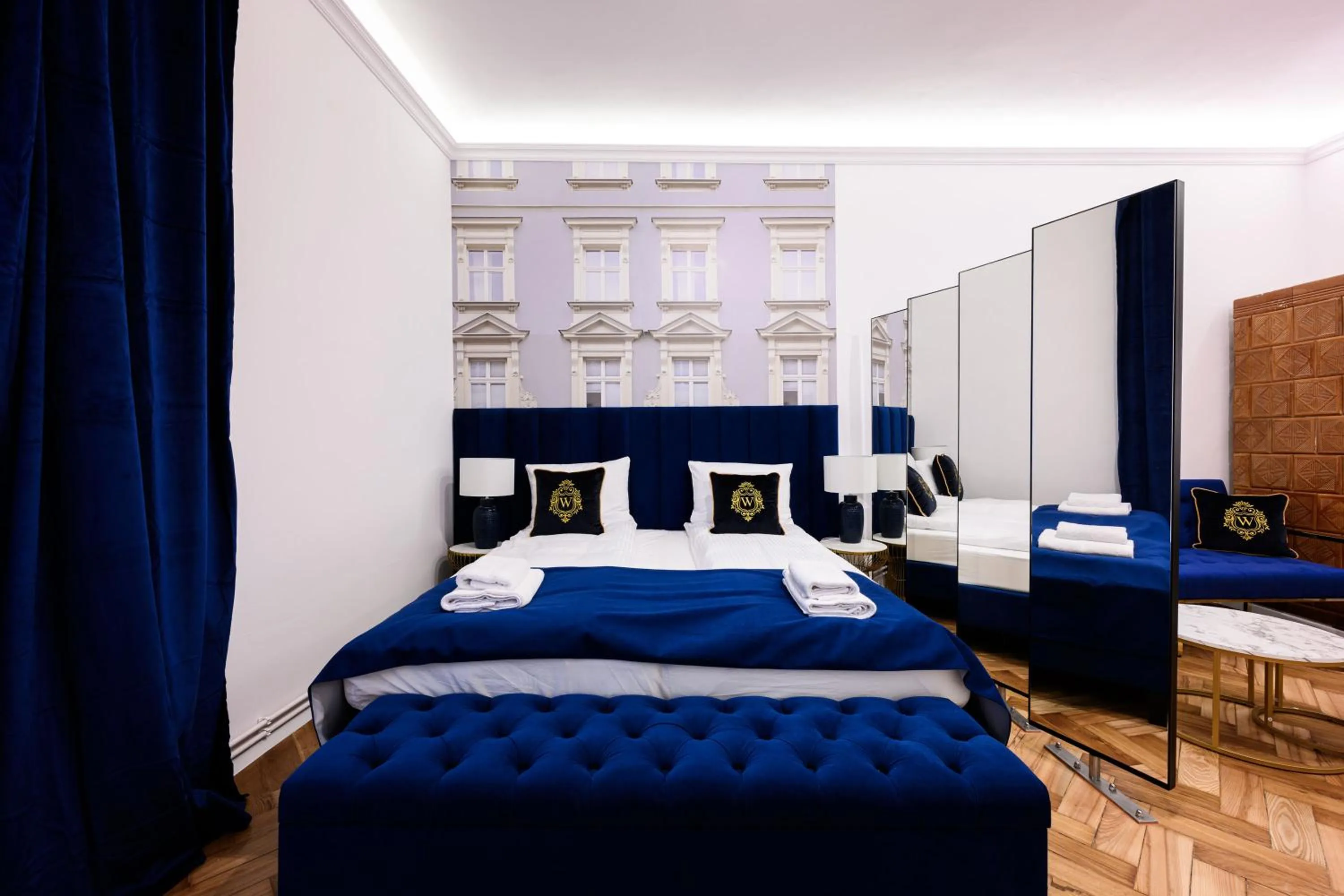 towels, Bed in Wiślna Main Square Apartments