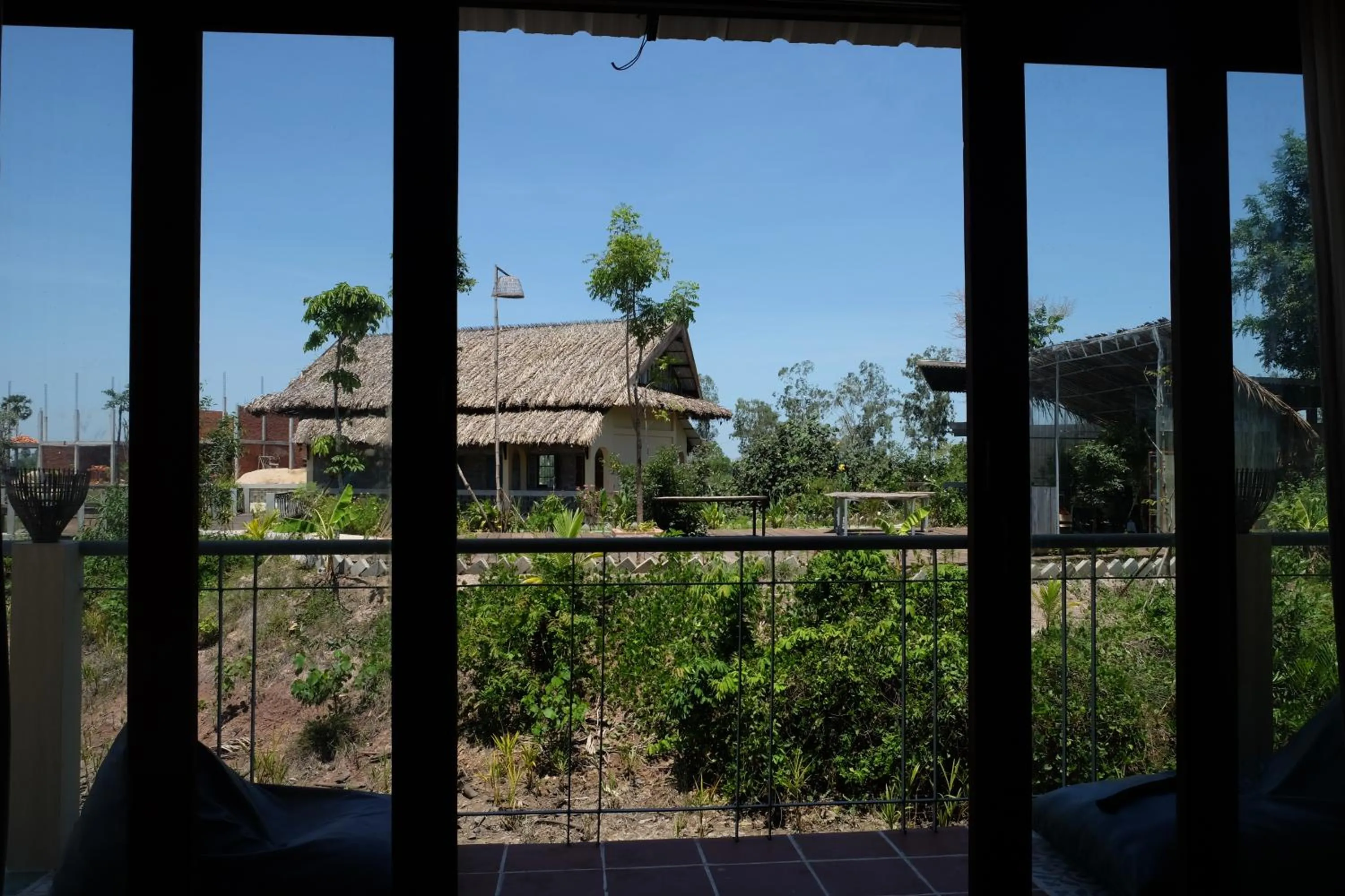 Garden view in Kampot Eco Village
