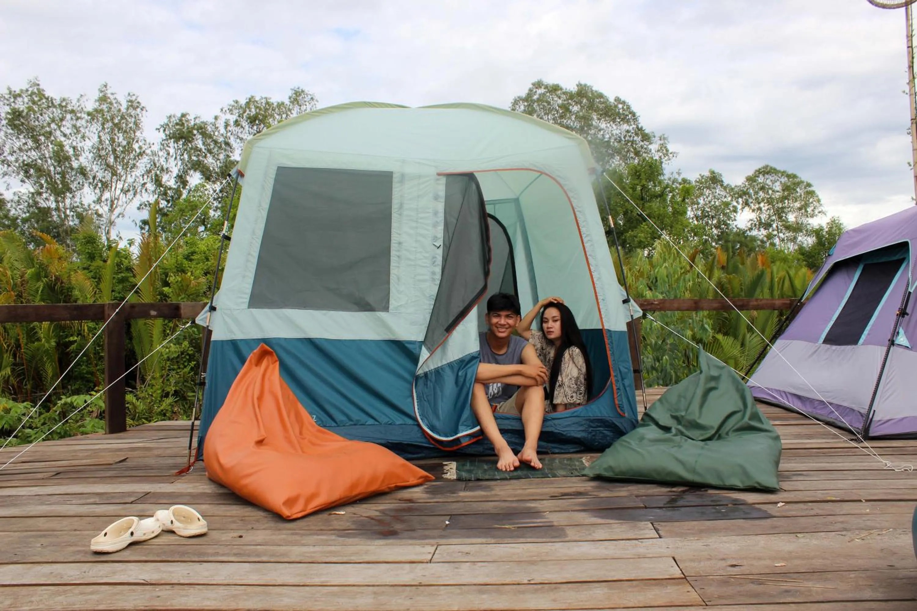 People in Kampot Eco Village