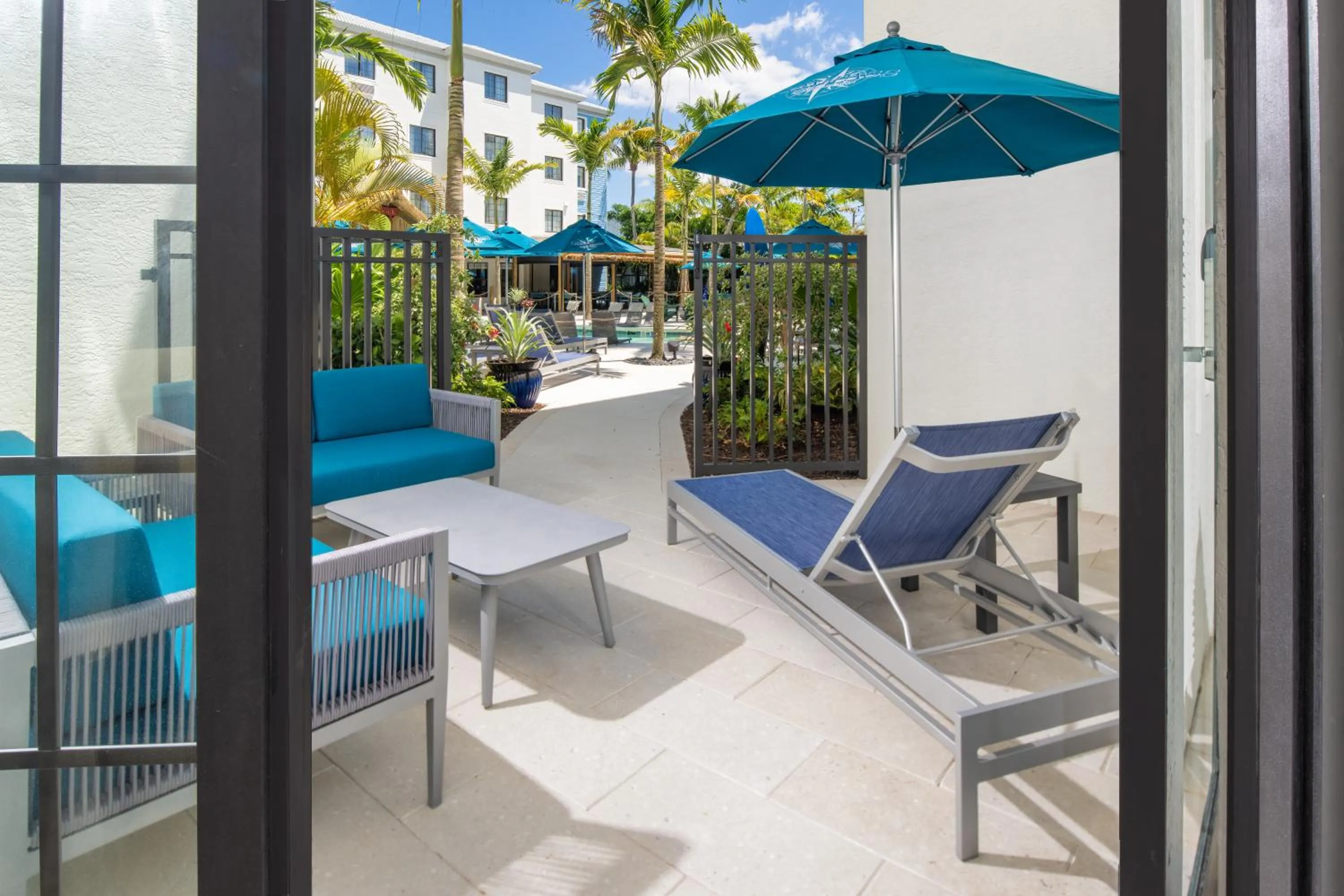 Patio in Compass by Margaritaville Hotel Naples