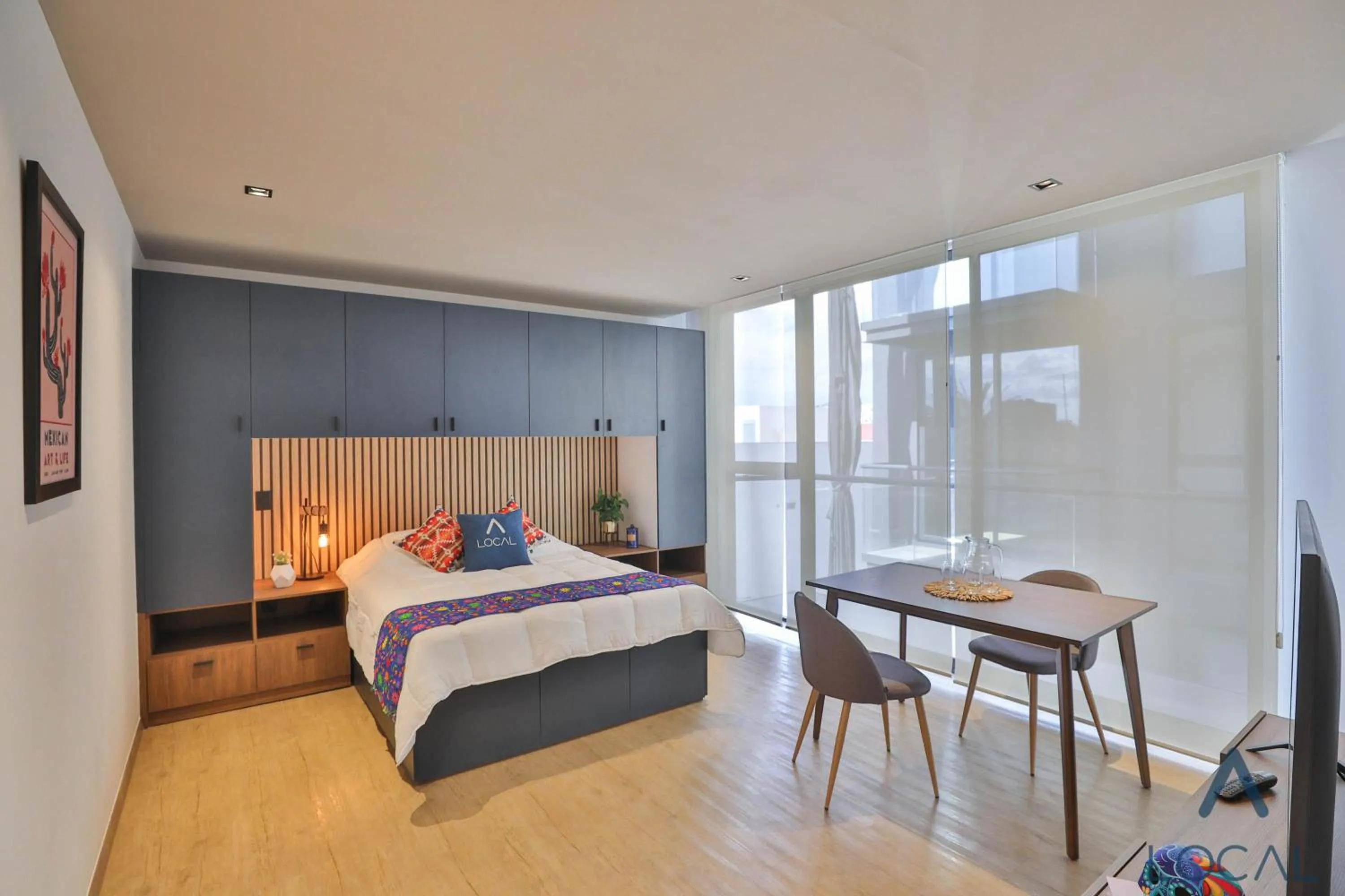 Photo of the whole room, Bed in Be Local