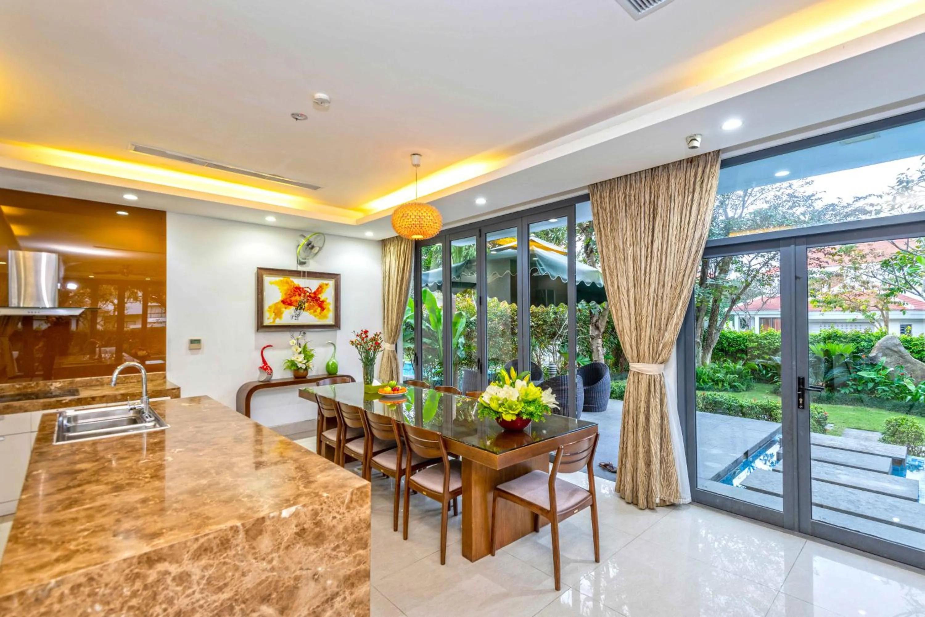 Patio in Memories Holiday beach villa Da Nang