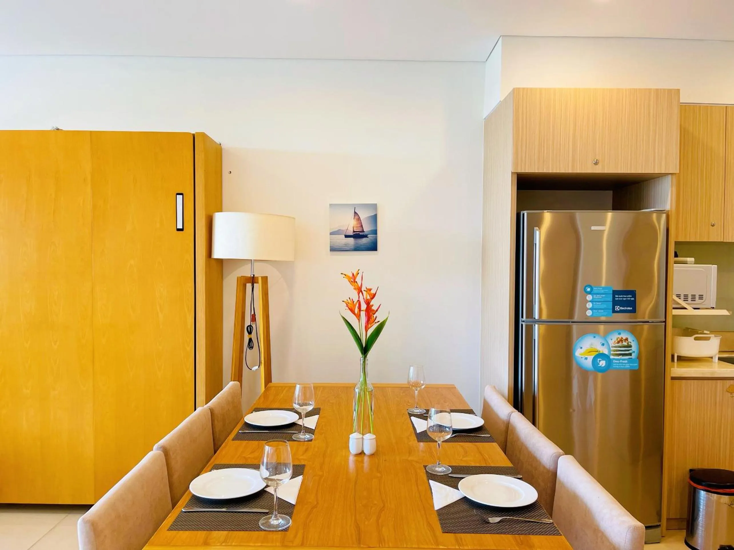 Dining area in Memories Holiday beach villa Da Nang