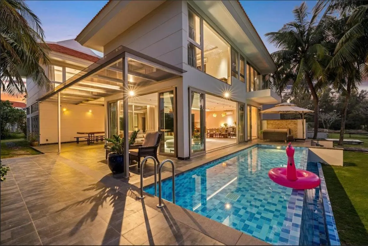 Pool view in Memories Holiday beach villa Da Nang