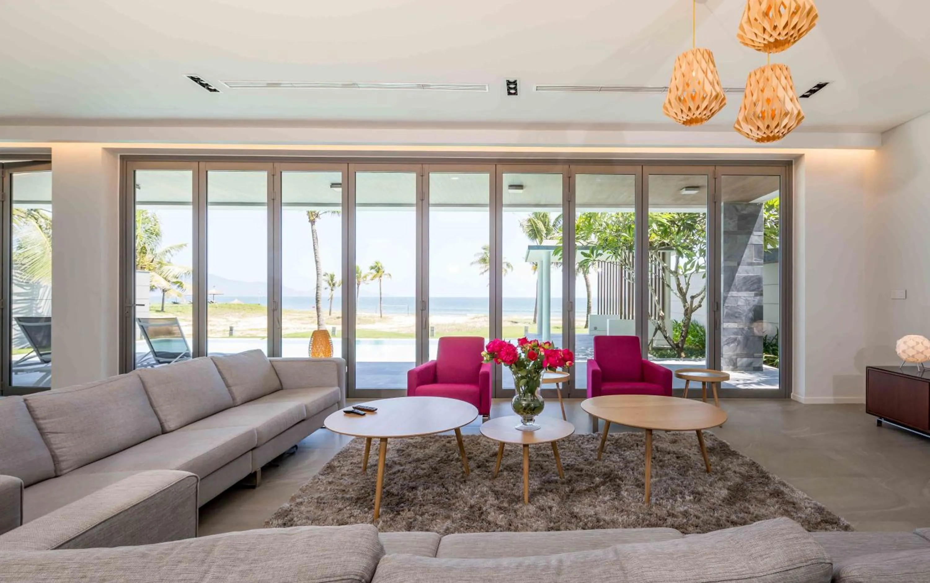 Living room in Memories Holiday beach villa Da Nang