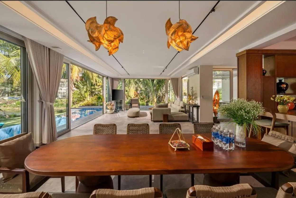 Seating area in Memories Holiday beach villa Da Nang