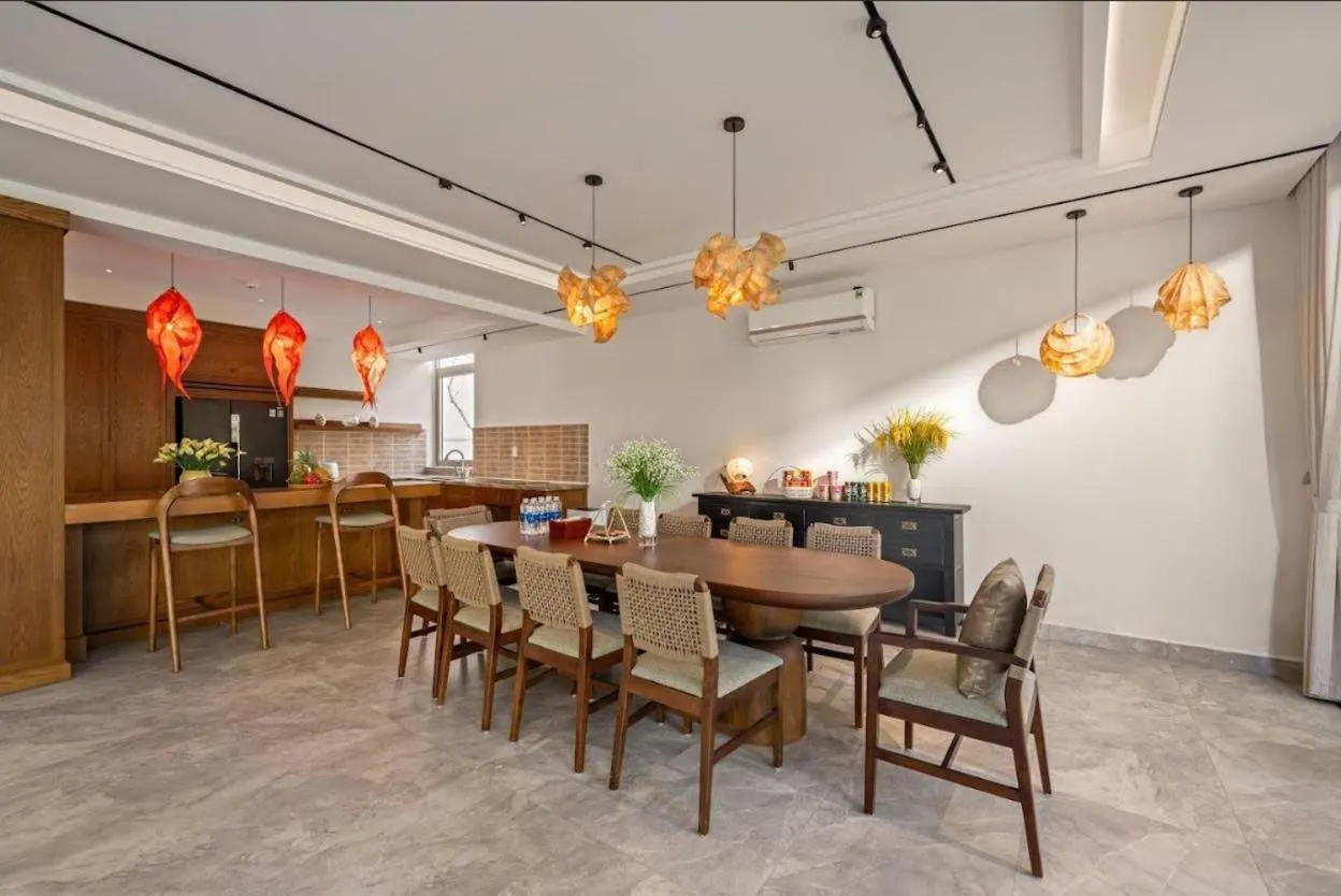 Kitchen or kitchenette in Memories Holiday beach villa Da Nang