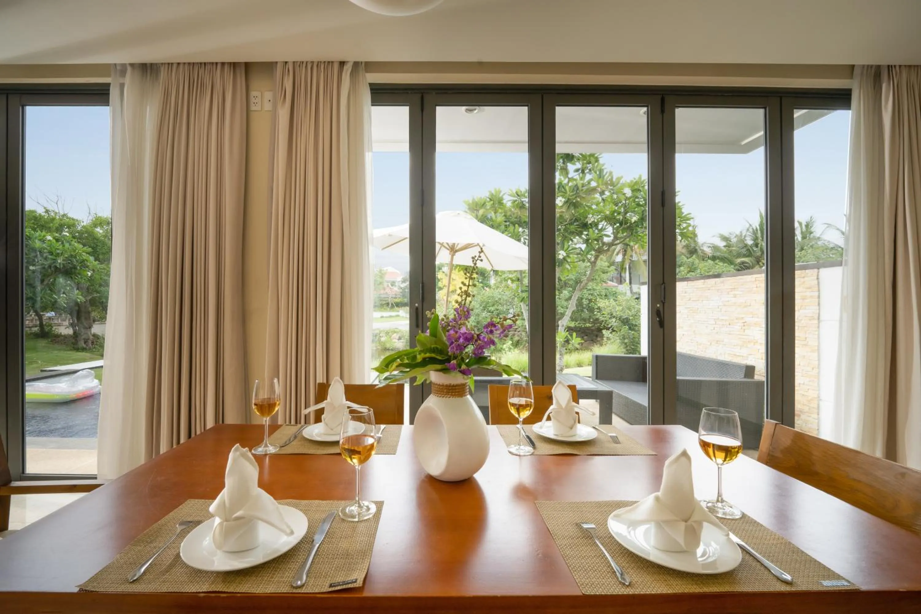 Seating area in Memories Holiday beach villa Da Nang