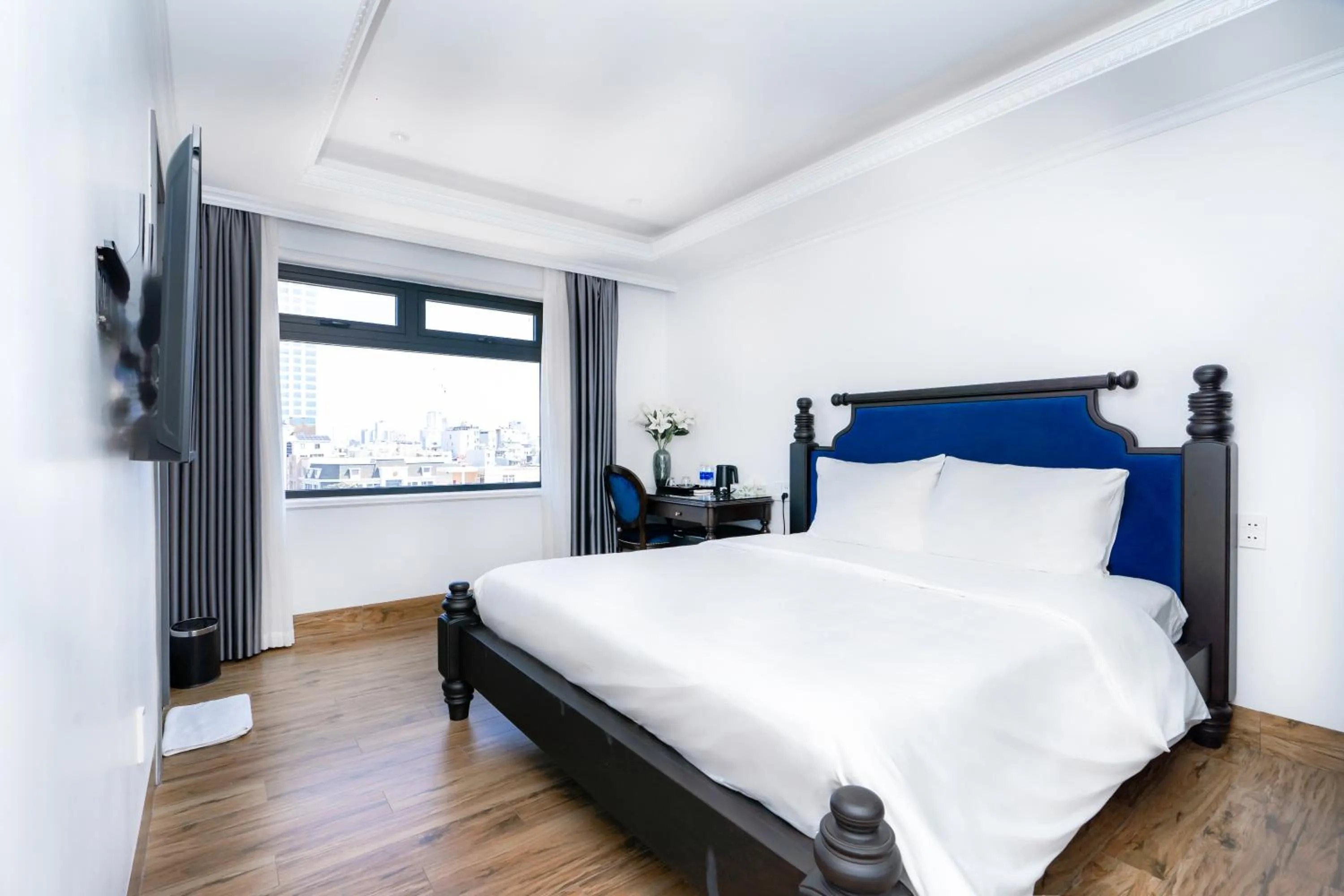 Bed in Quang Minh Riverside Hotel Danang