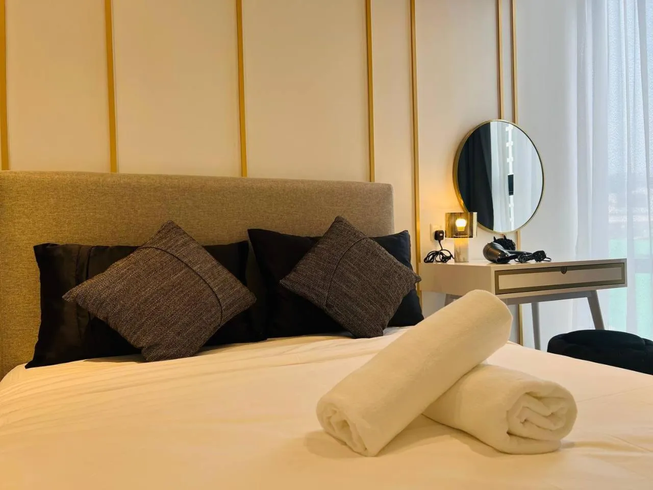 Bed in The Axon Bukit Bintang by SMOVF BNB