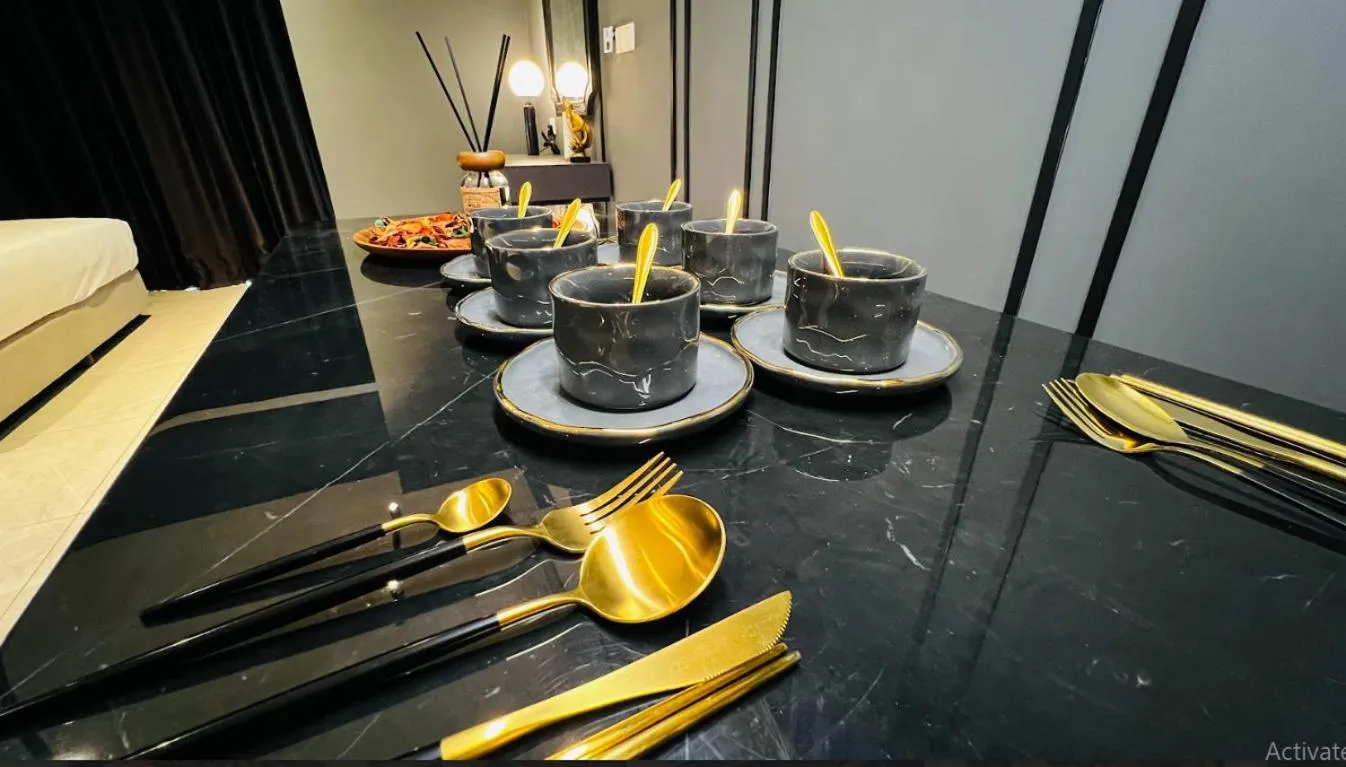 Seating area in The Axon Bukit Bintang by SMOVF BNB