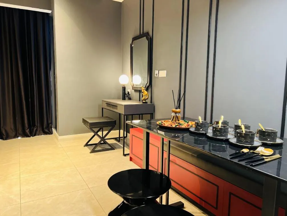 Dining area in The Axon Bukit Bintang by SMOVF BNB