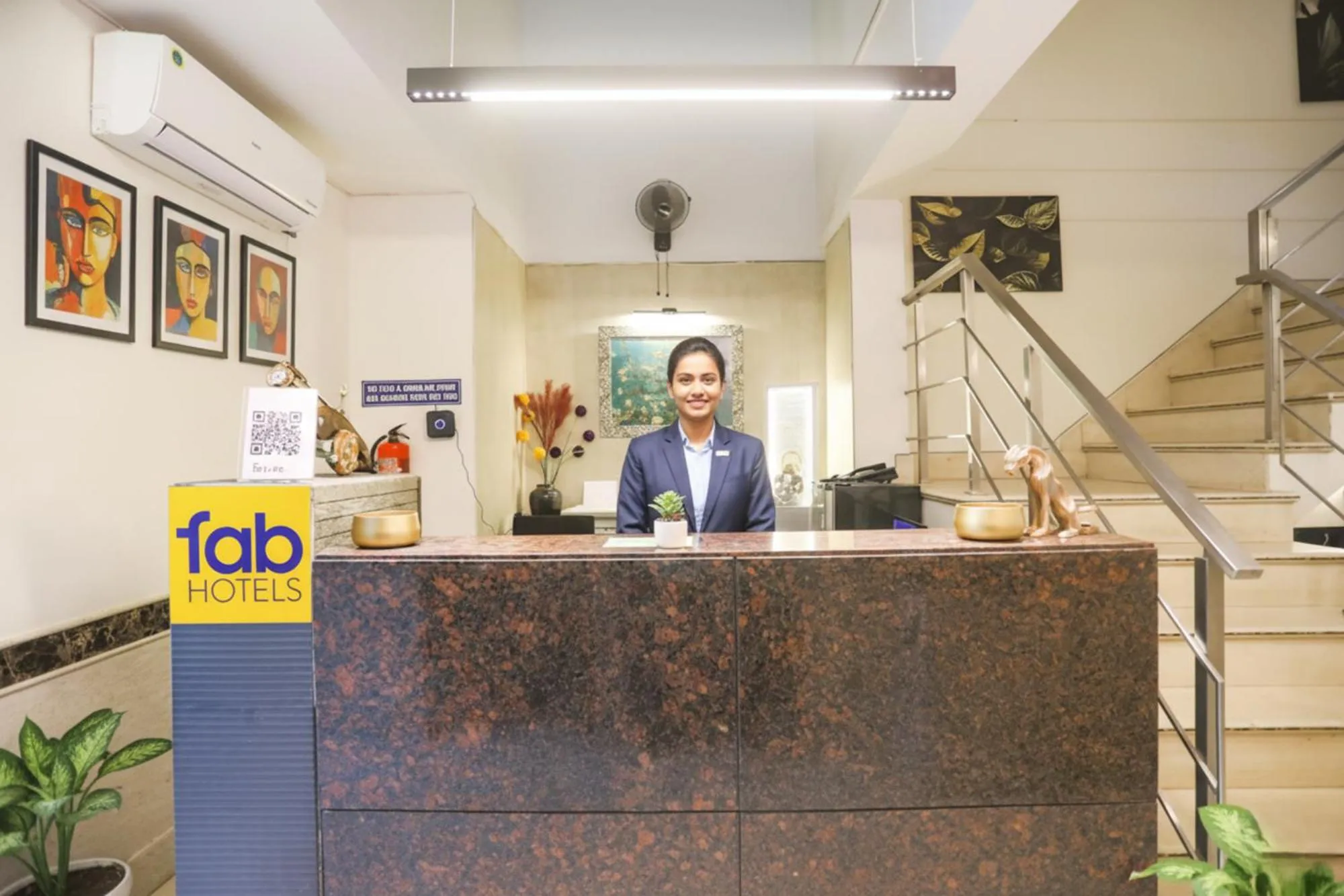 Lobby or reception in FabHotel Rivlet Residency