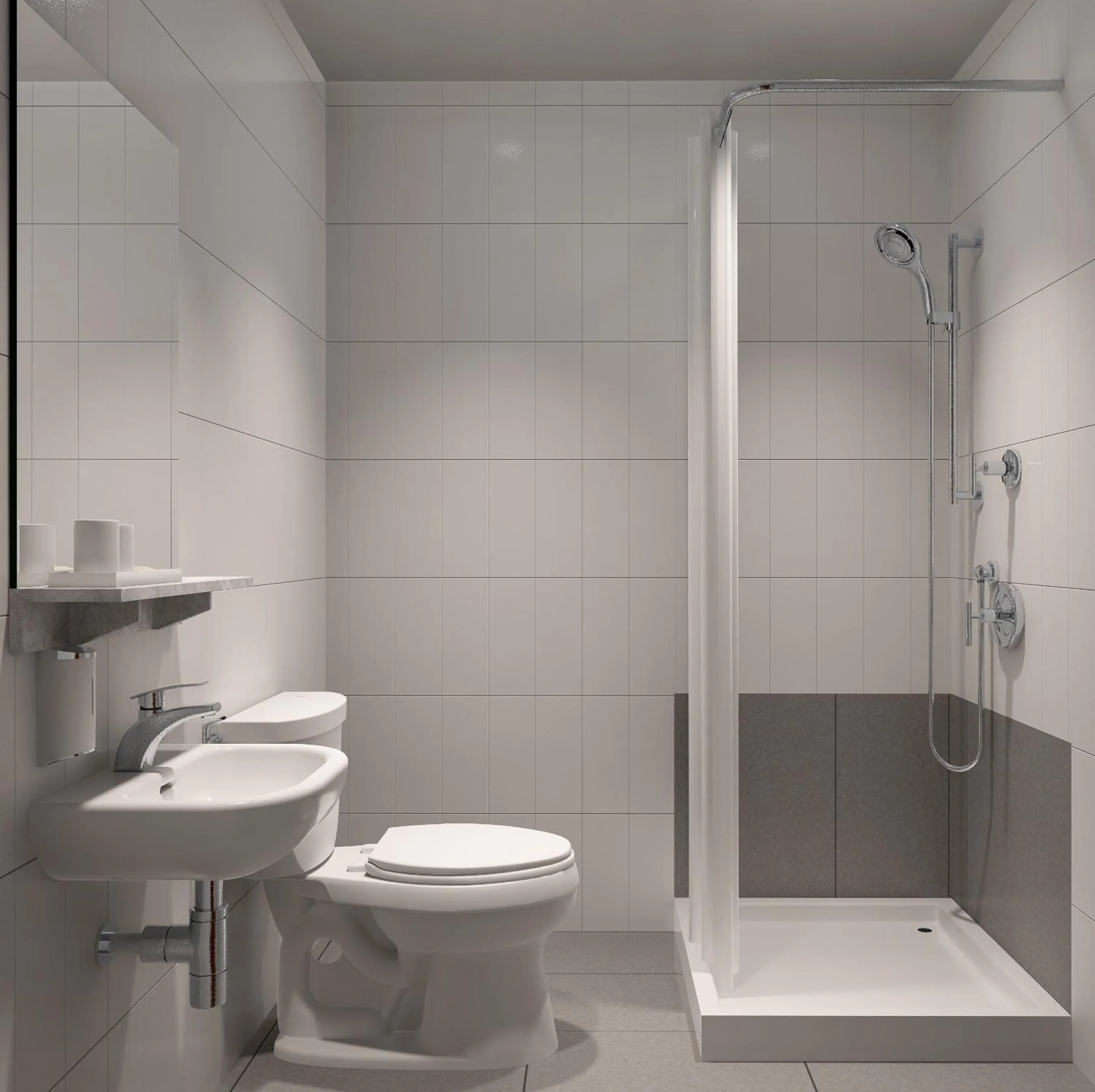 Shower in Antares Apartments