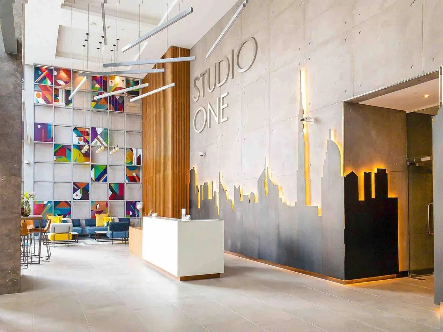 Lobby or reception in Marco Polo - Studio with Marina View, Huge Balcony in Marina