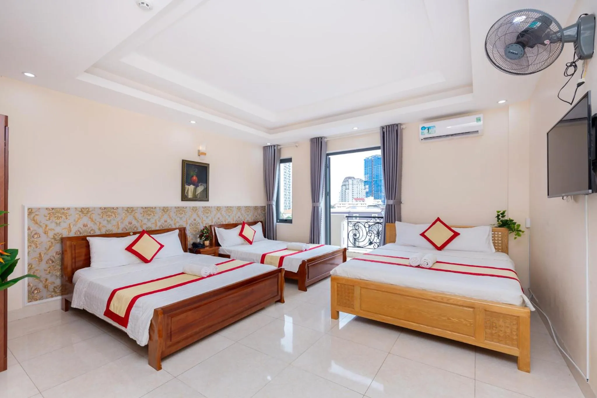 Bed in Biển Vàng Vũng Tàu Hotel