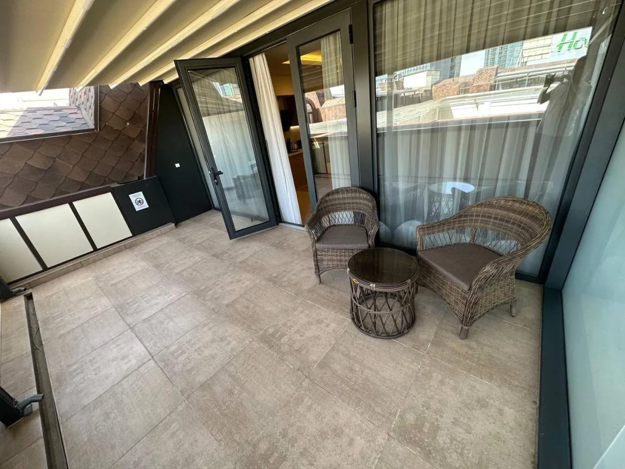 Balcony/Terrace in Apart Hotel Istaravshan