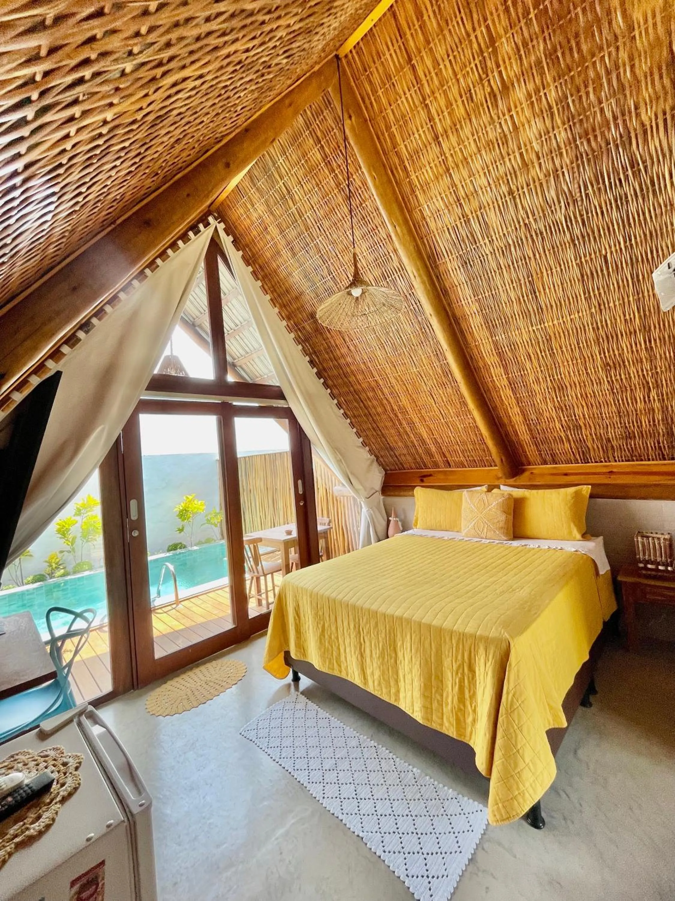 Bed in Pousada Villa di Luna