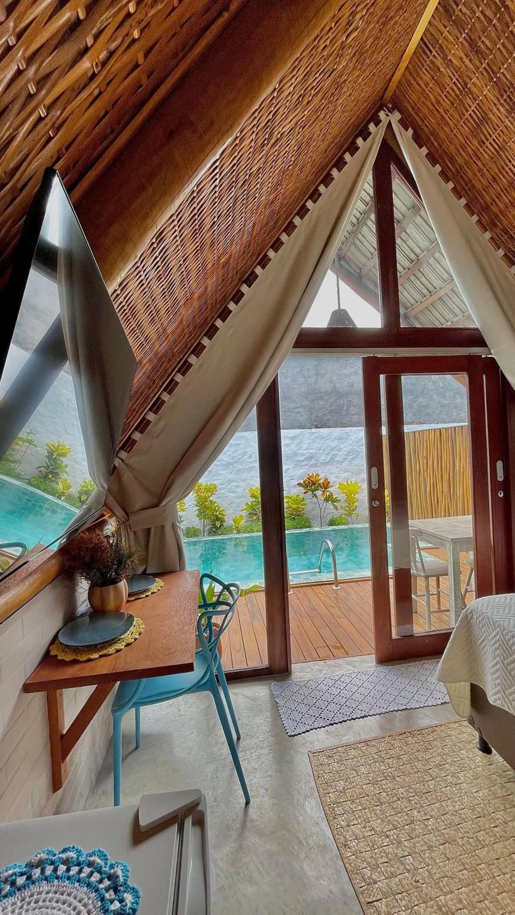 Pool view in Pousada Villa di Luna