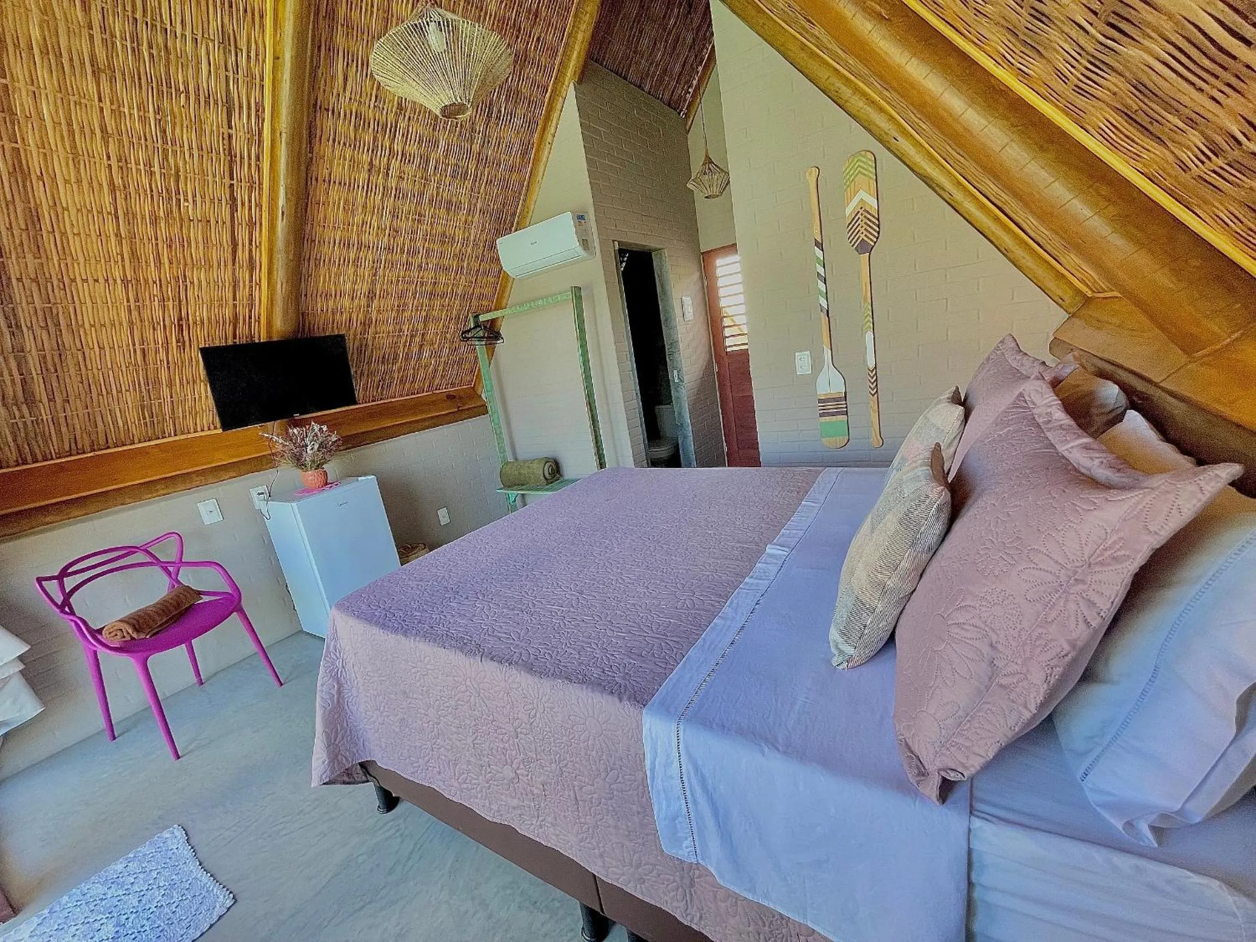 Bed in Pousada Villa di Luna