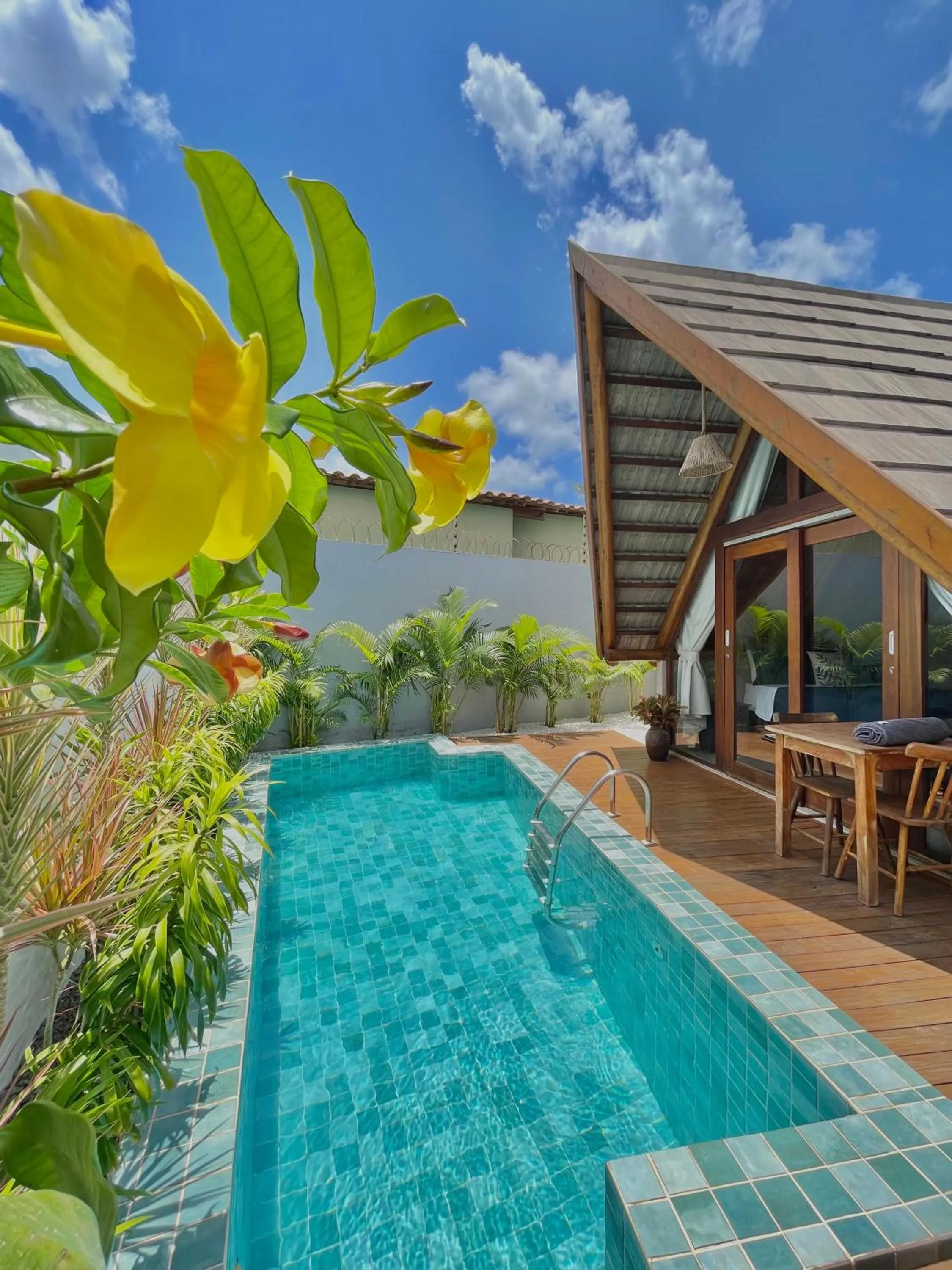 Pool view in Pousada Villa di Luna
