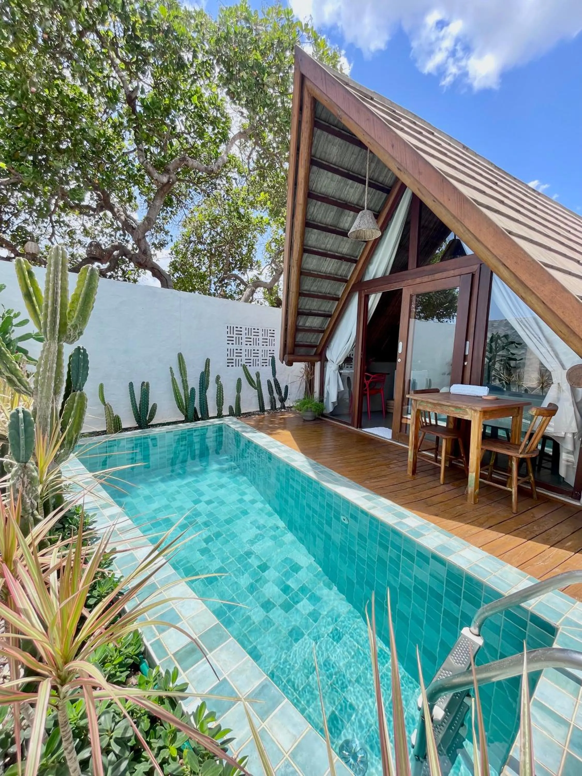 Pool view in Pousada Villa di Luna