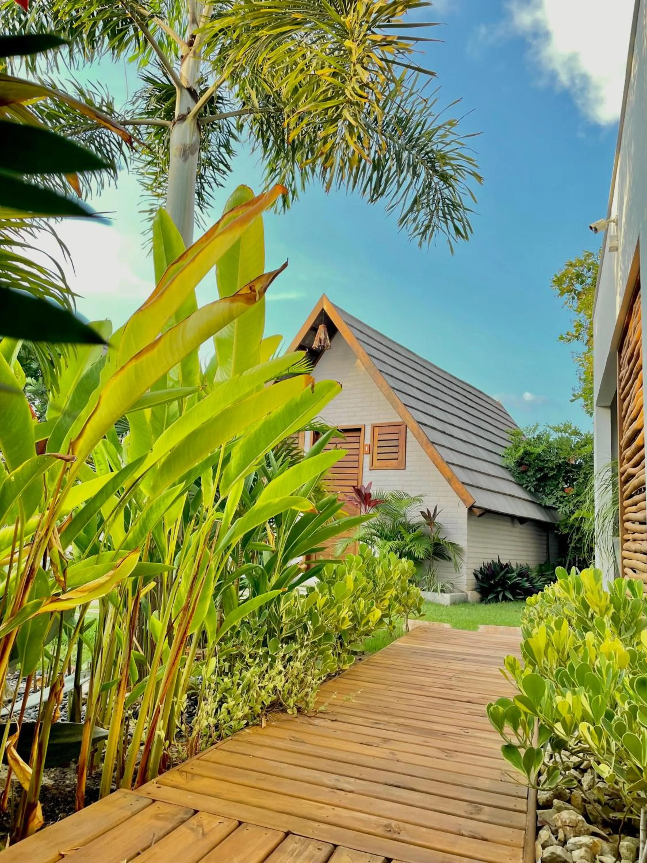 Garden view in Pousada Villa di Luna