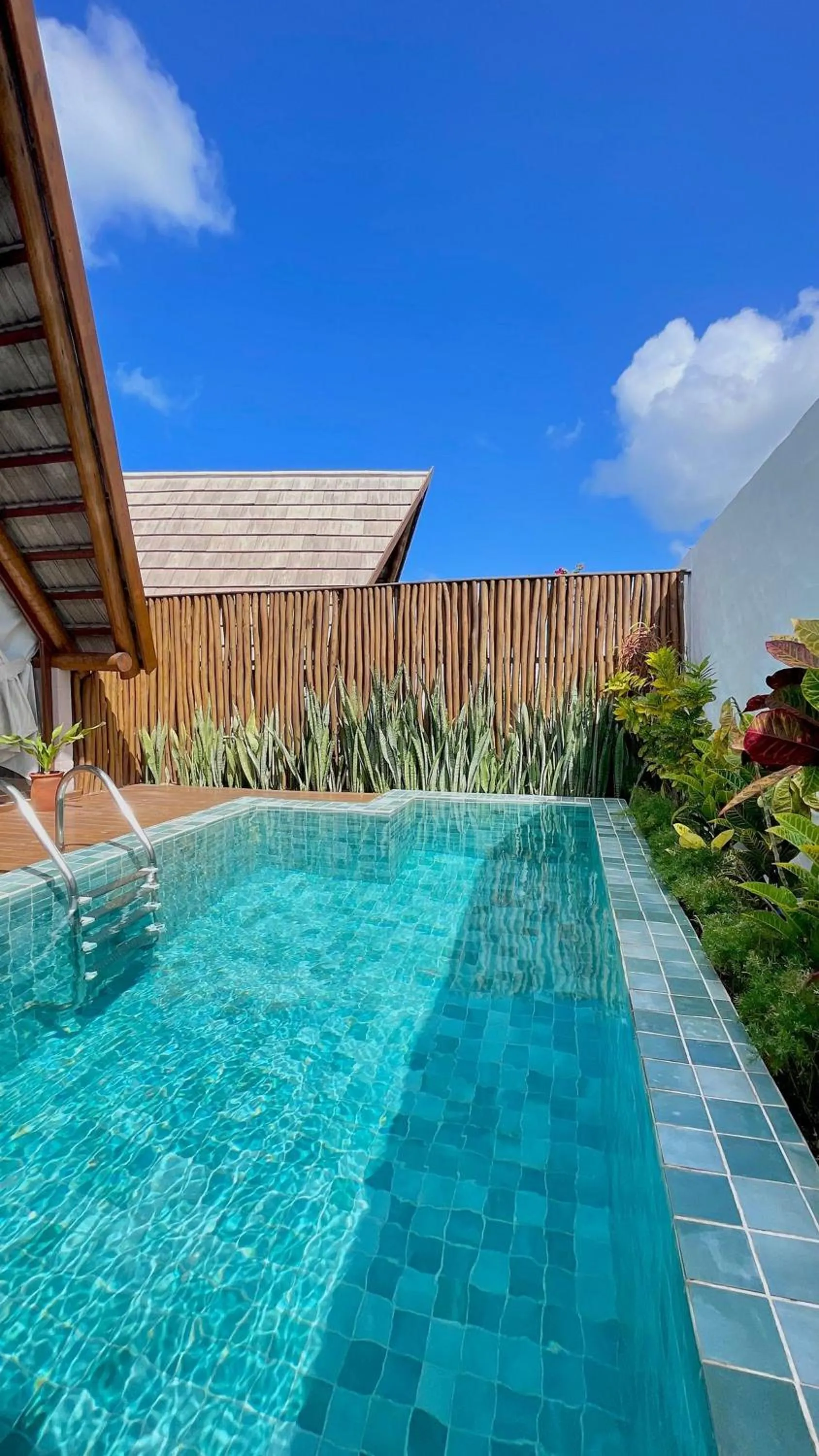Pool view in Pousada Villa di Luna