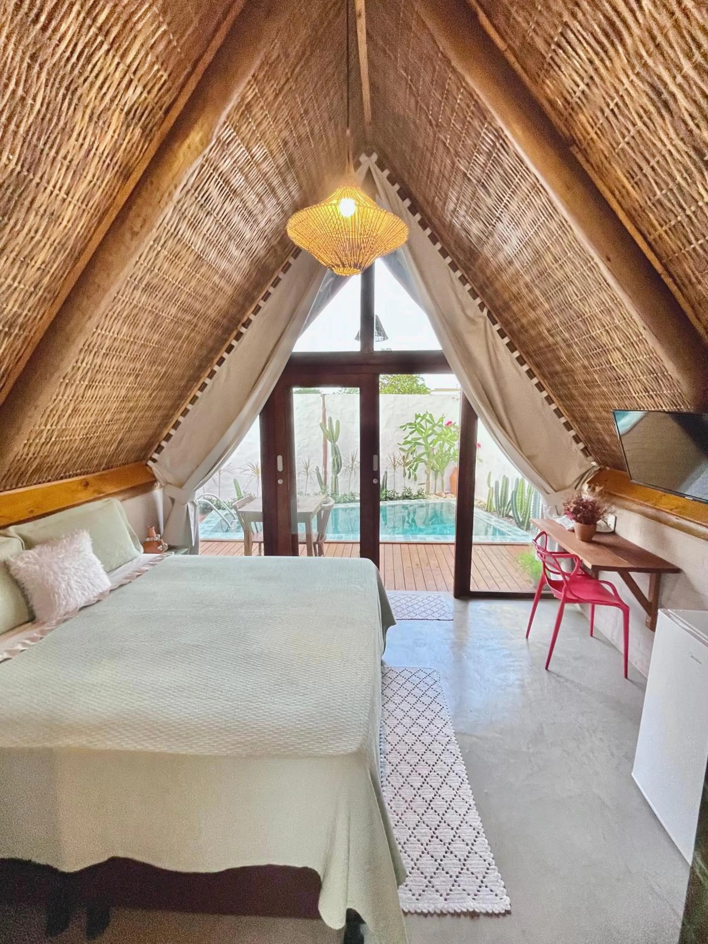 Bed in Pousada Villa di Luna