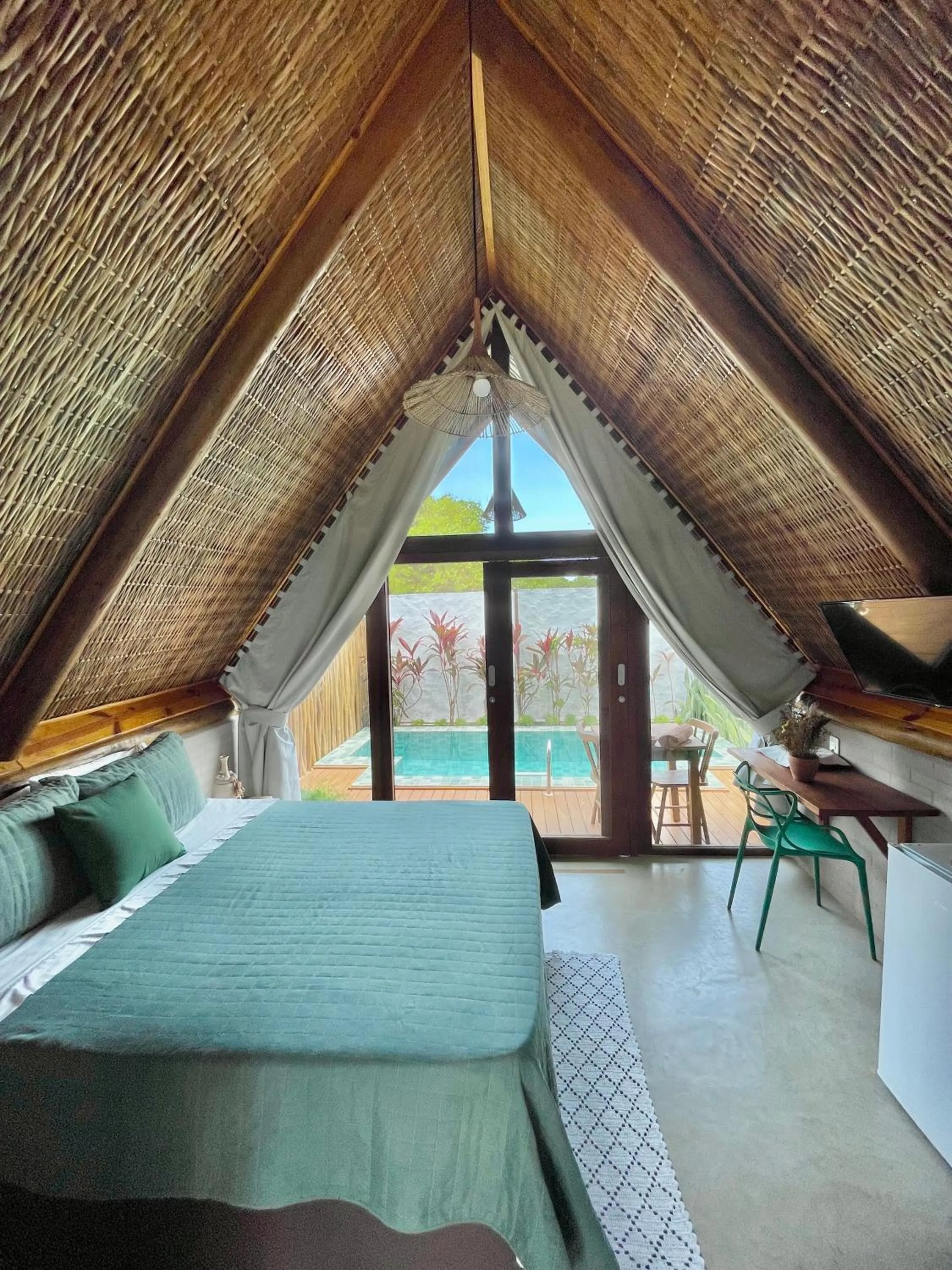 Bed in Pousada Villa di Luna