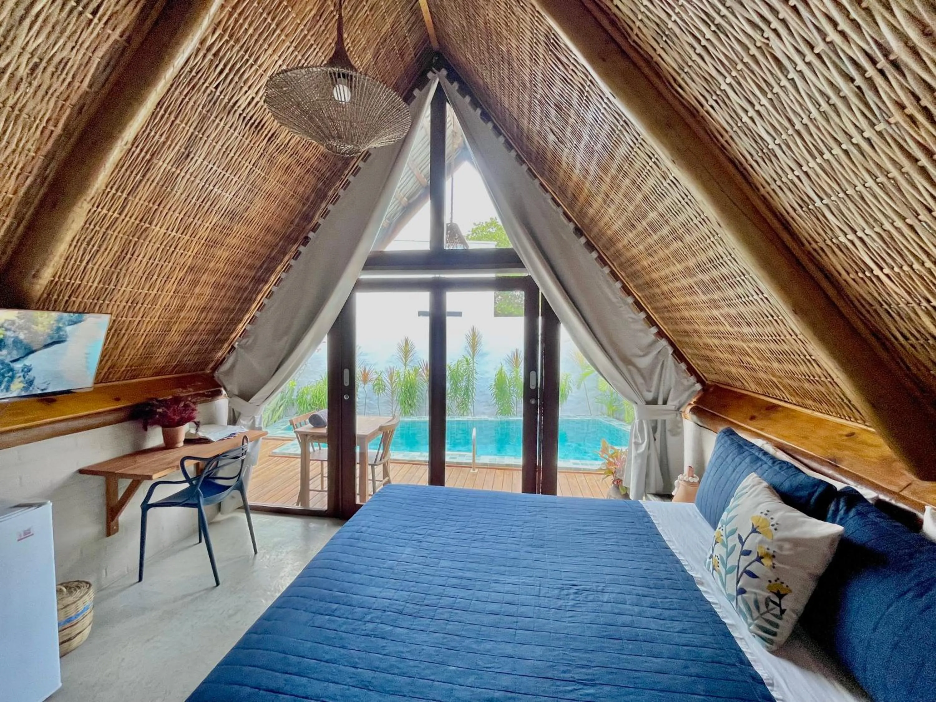 Bed in Pousada Villa di Luna