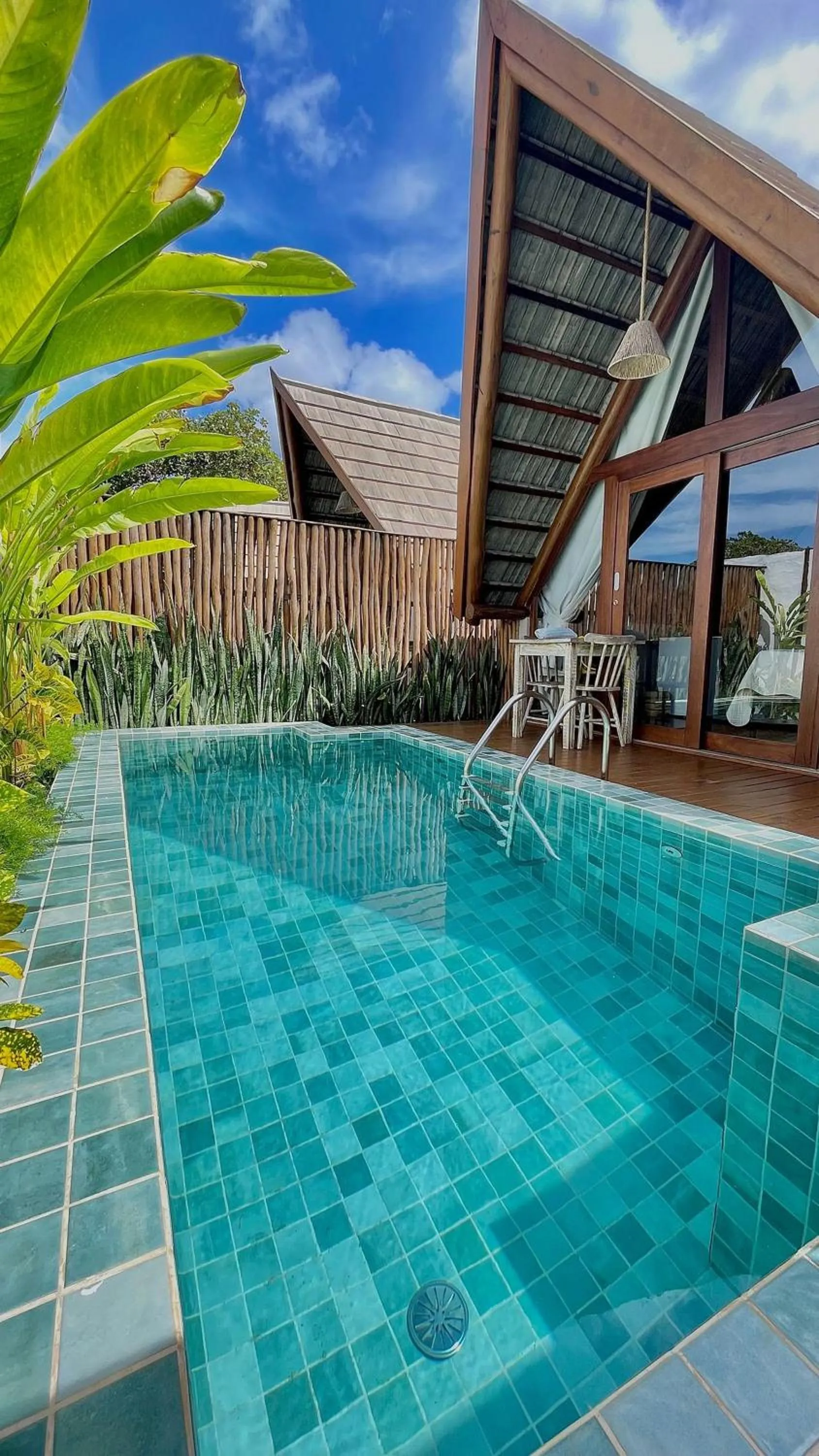 Pool view in Pousada Villa di Luna