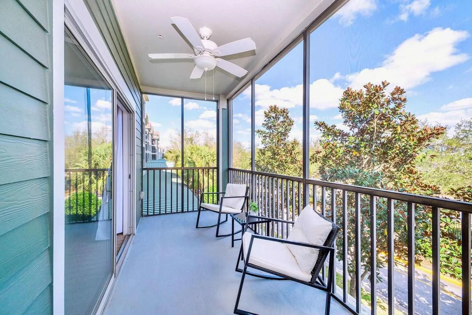 Balcony/Terrace in Upstay Pet-Friendly Condo 6 Minutes from Disney
