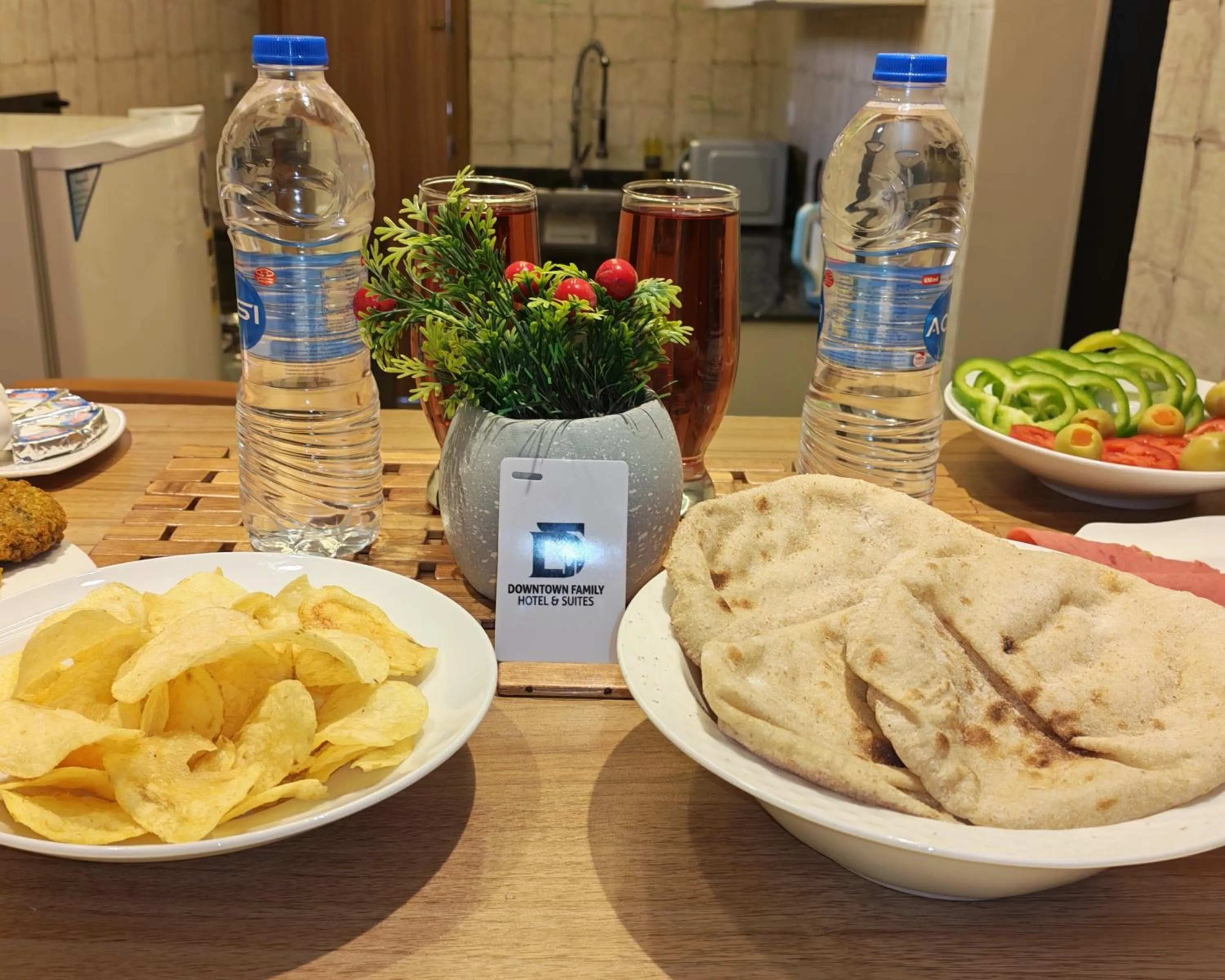 Breakfast in downtown Family Suites