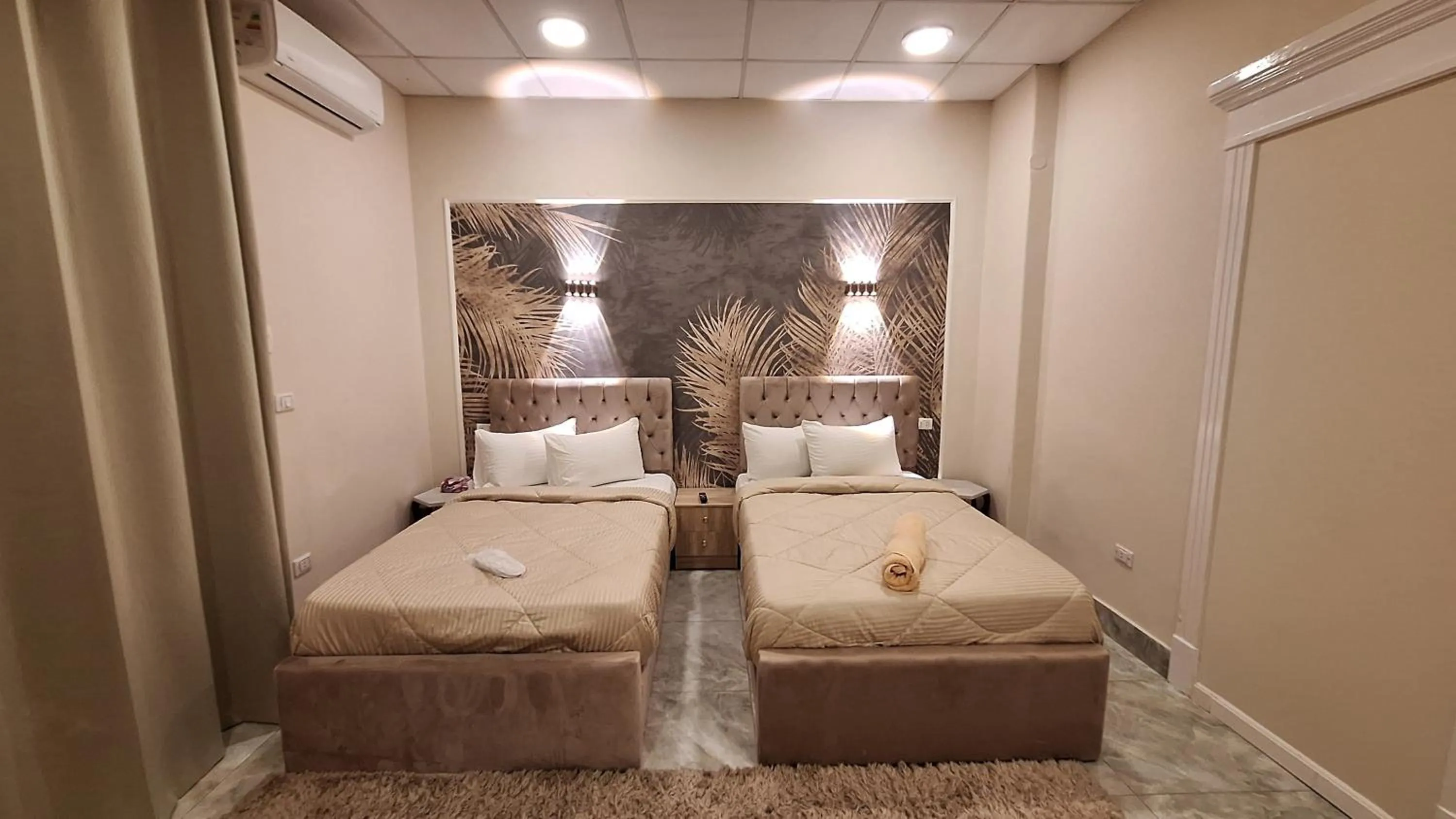 Bedroom, Bed in downtown Family Suites