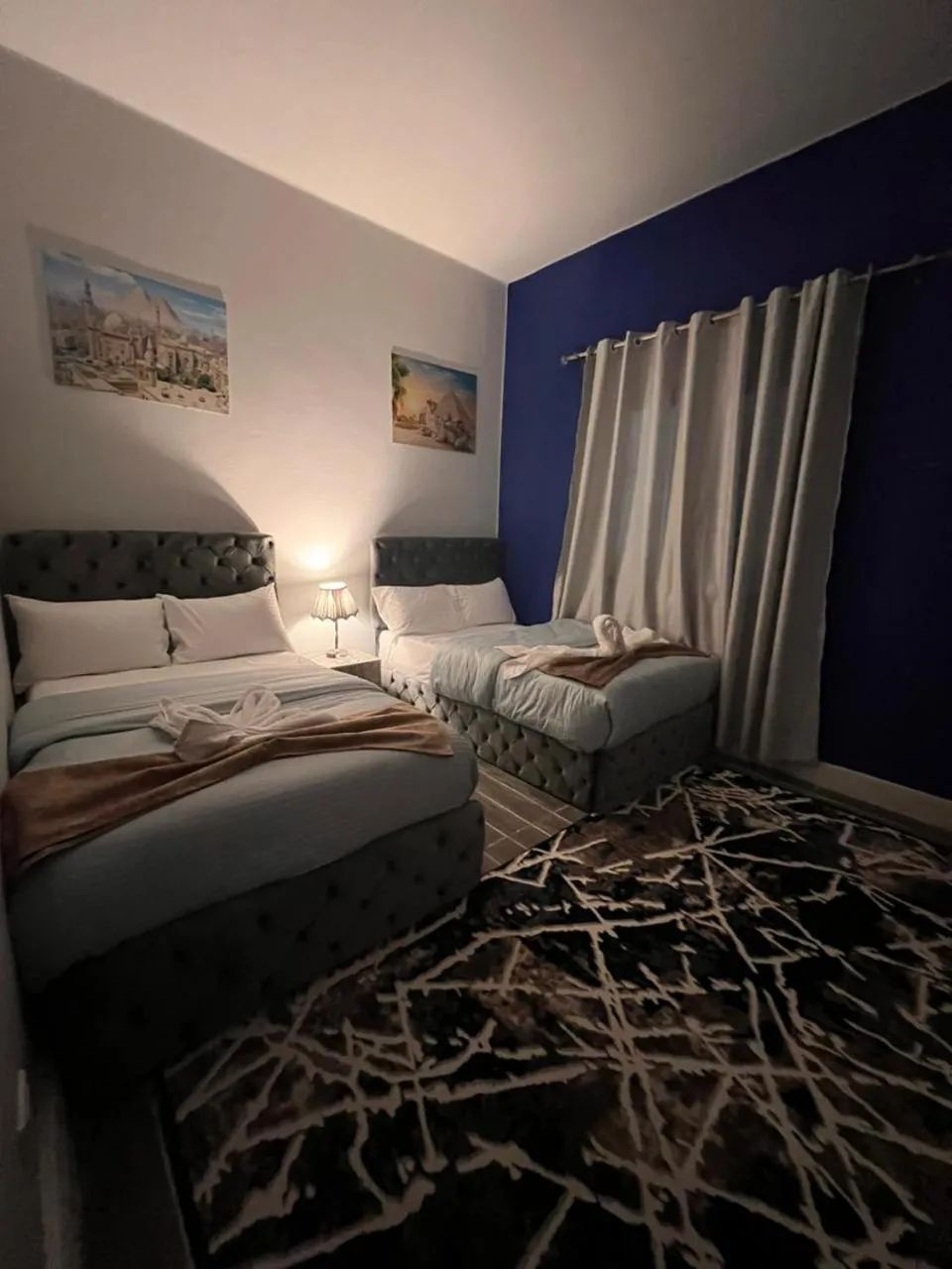 Bedroom, Bed in downtown Family Suites