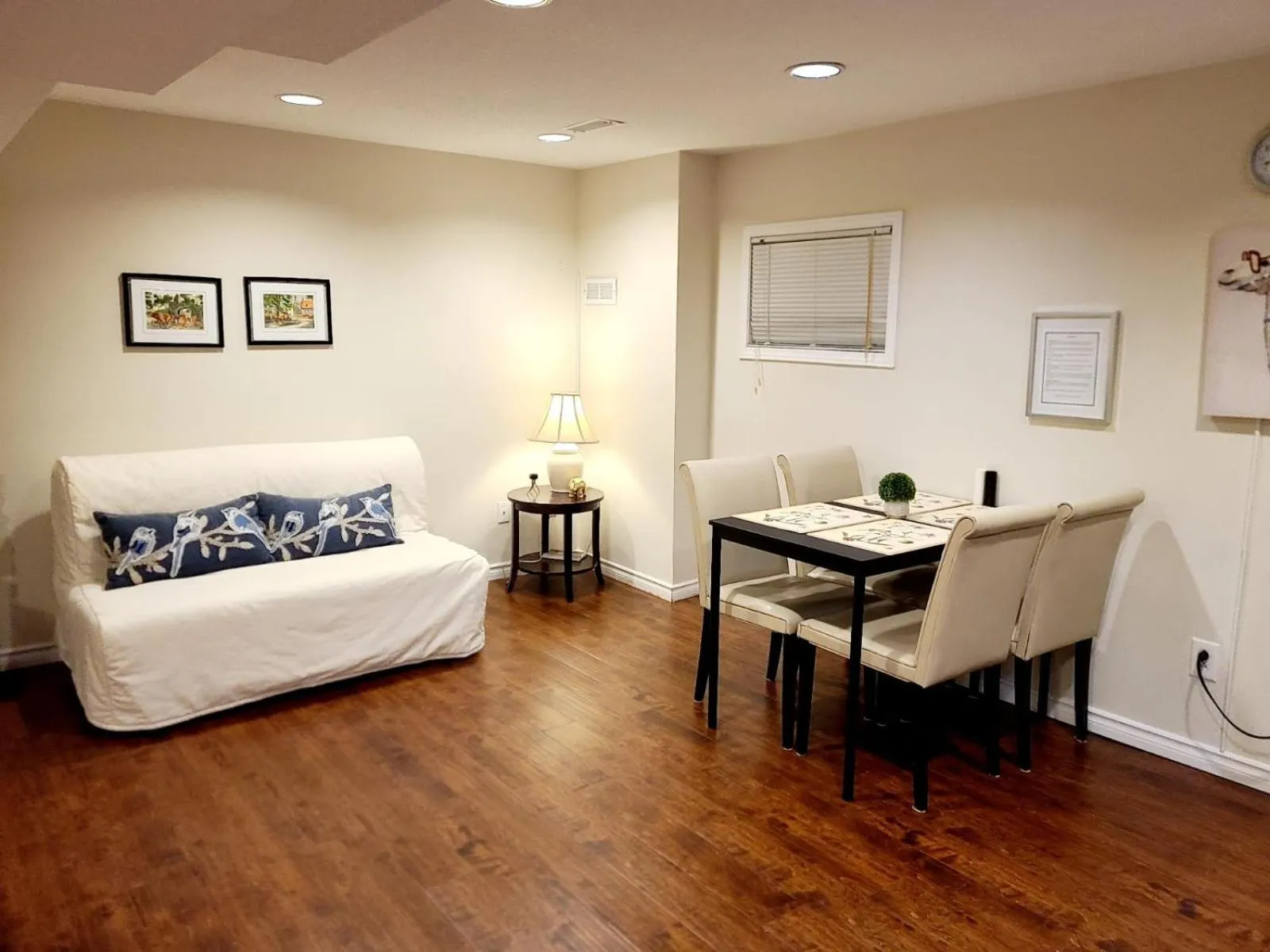 Bed in Spacious and bright unit with natural light.