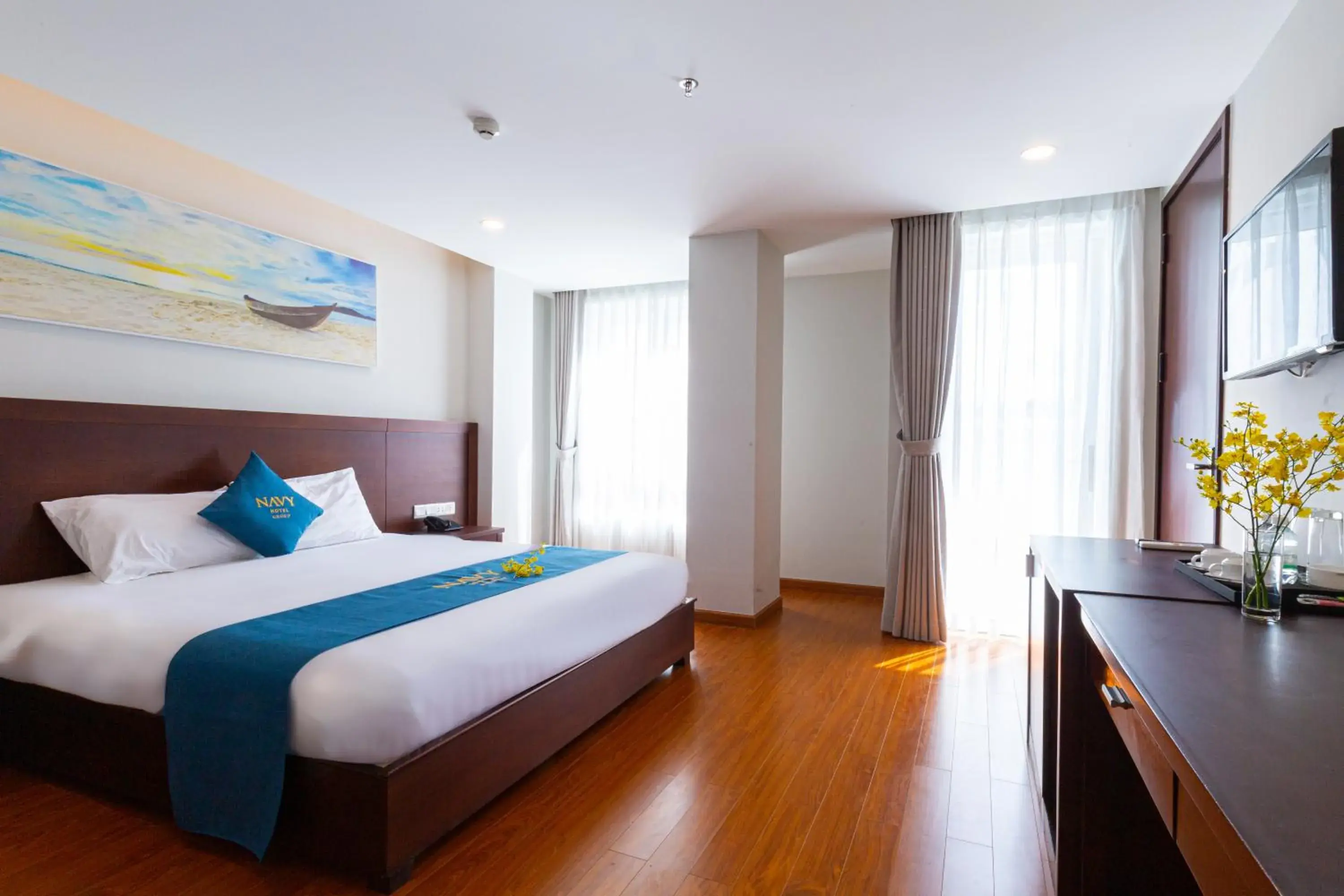 Double Room with Balcony in Navy Hotel Nha Trang Double Room with Balcony in Navy Hotel Nha Trang