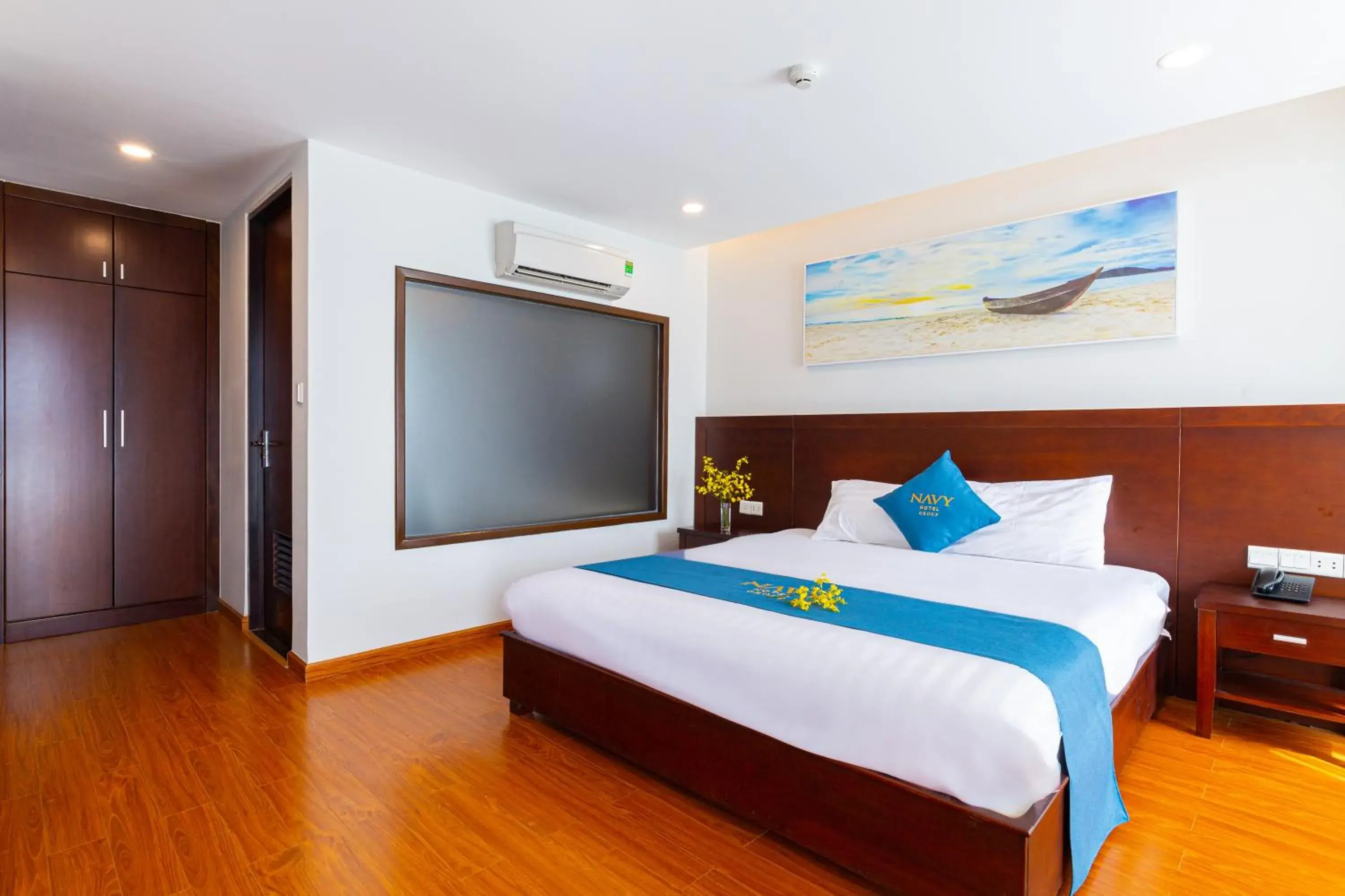 Premier Double Room with Balcony in Navy Hotel Nha Trang Premier Double Room with Balcony in Navy Hotel Nha Trang