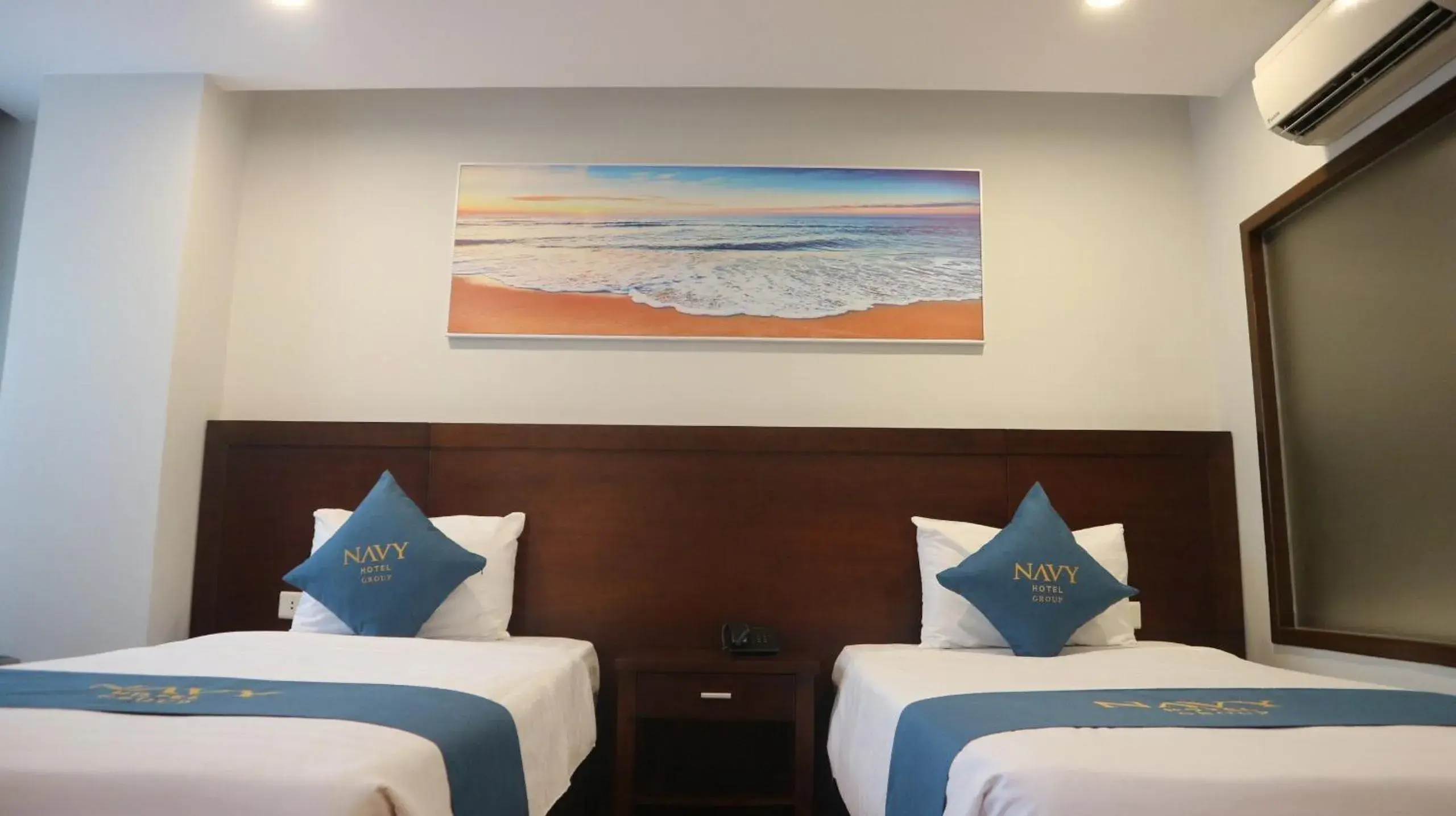 Twin Room with Balcony in Navy Hotel Nha Trang Twin Room with Balcony in Navy Hotel Nha Trang