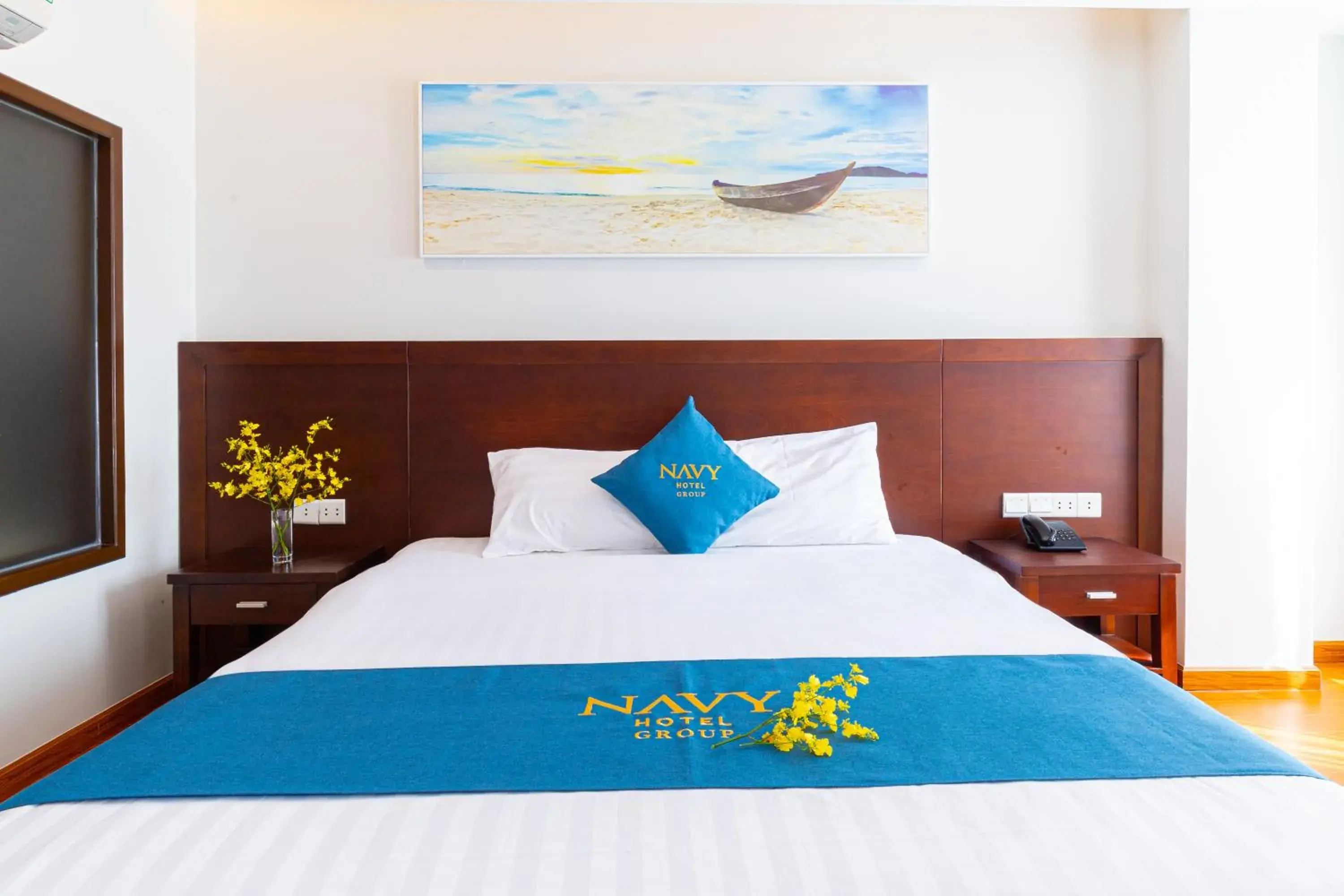 Premier Double Room with Balcony in Navy Hotel Nha Trang Premier Double Room with Balcony in Navy Hotel Nha Trang