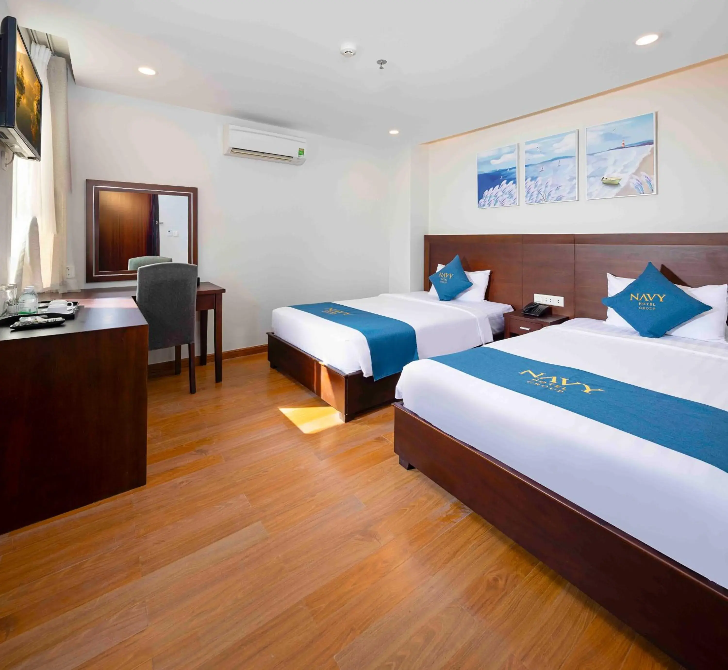 Premier Twin Room with Balcony in Navy Hotel Nha Trang Premier Twin Room with Balcony in Navy Hotel Nha Trang