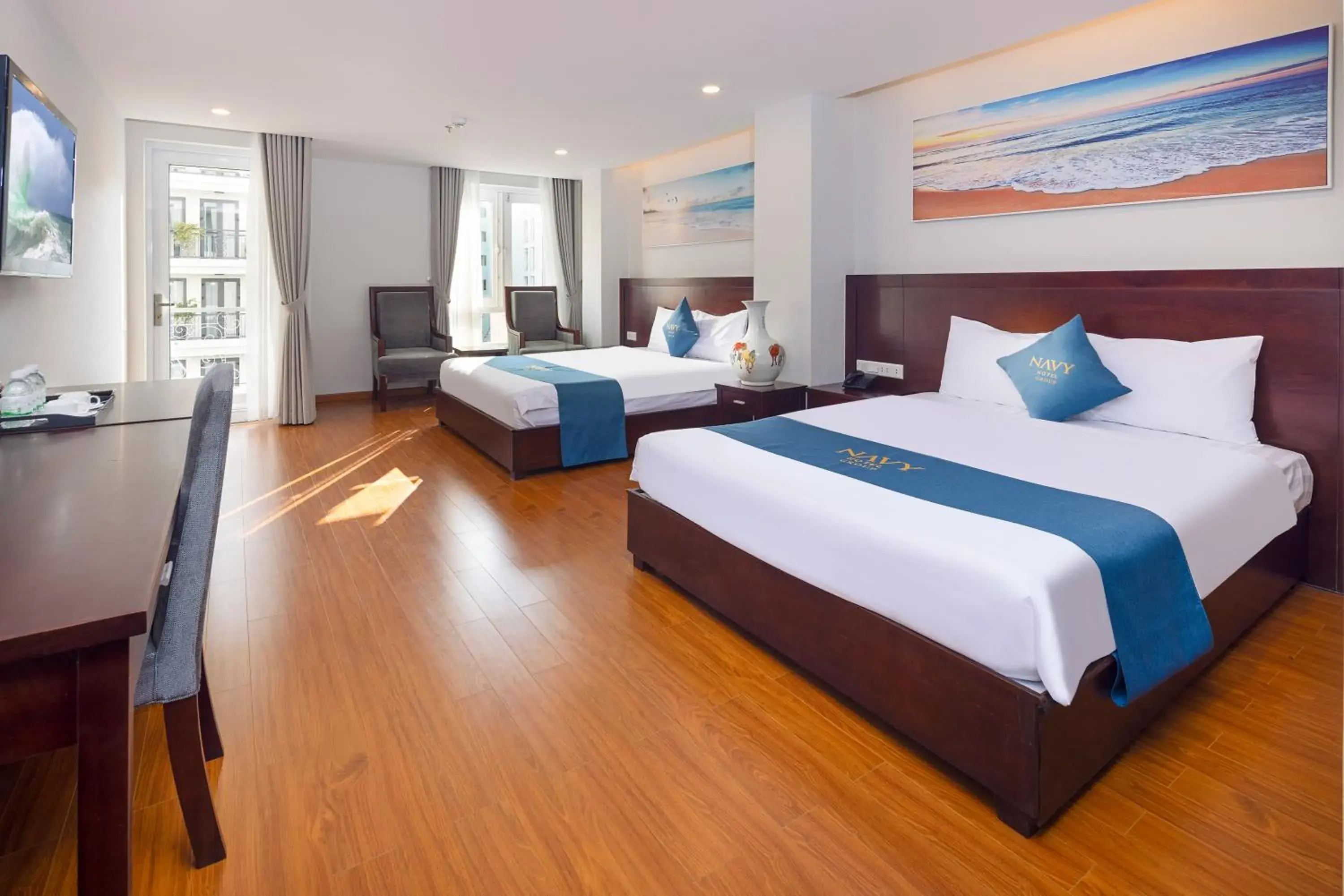 Family Room with Balcony in Navy Hotel Nha Trang Family Room with Balcony in Navy Hotel Nha Trang