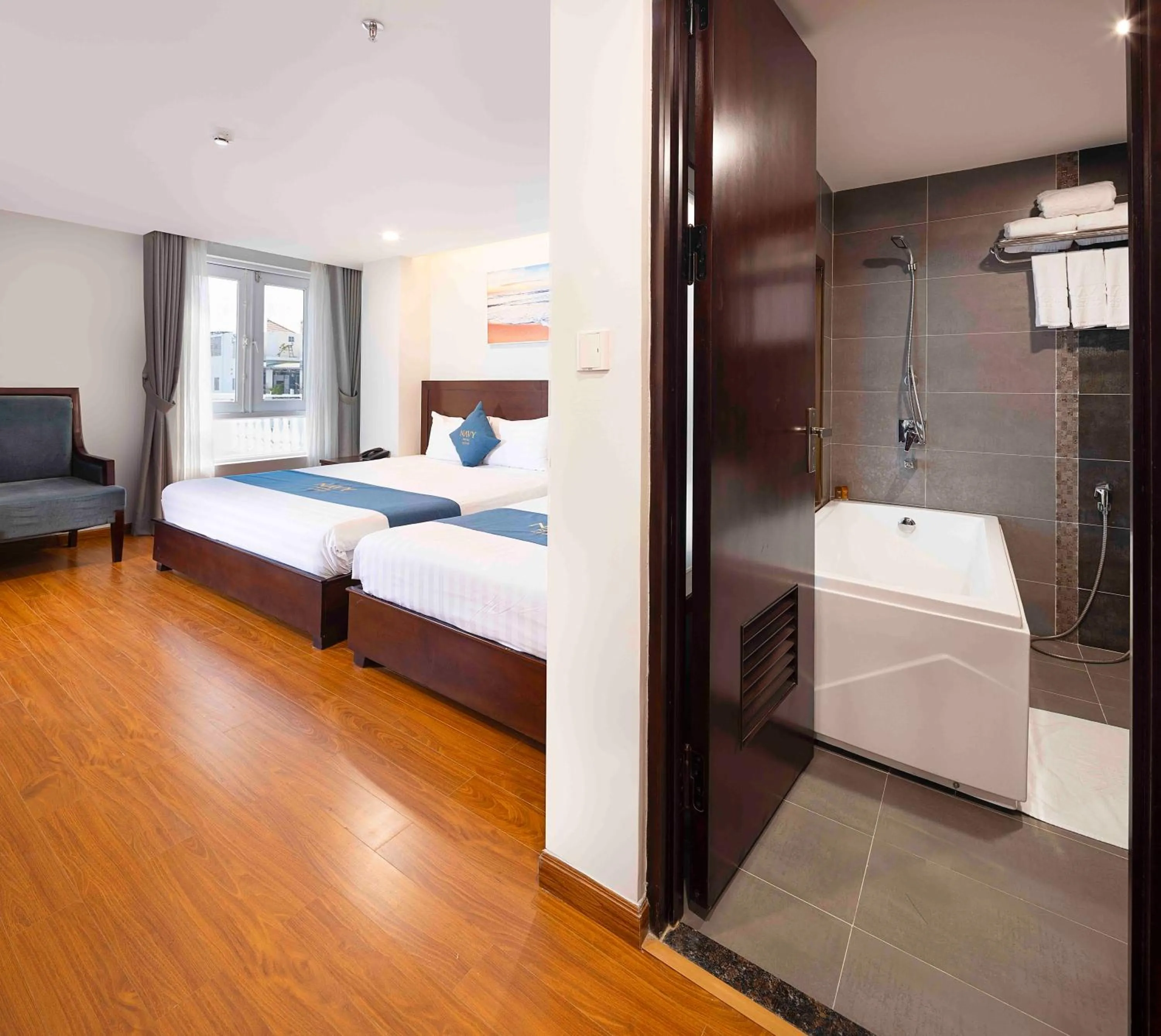 Bed in Navy Hotel Nha Trang