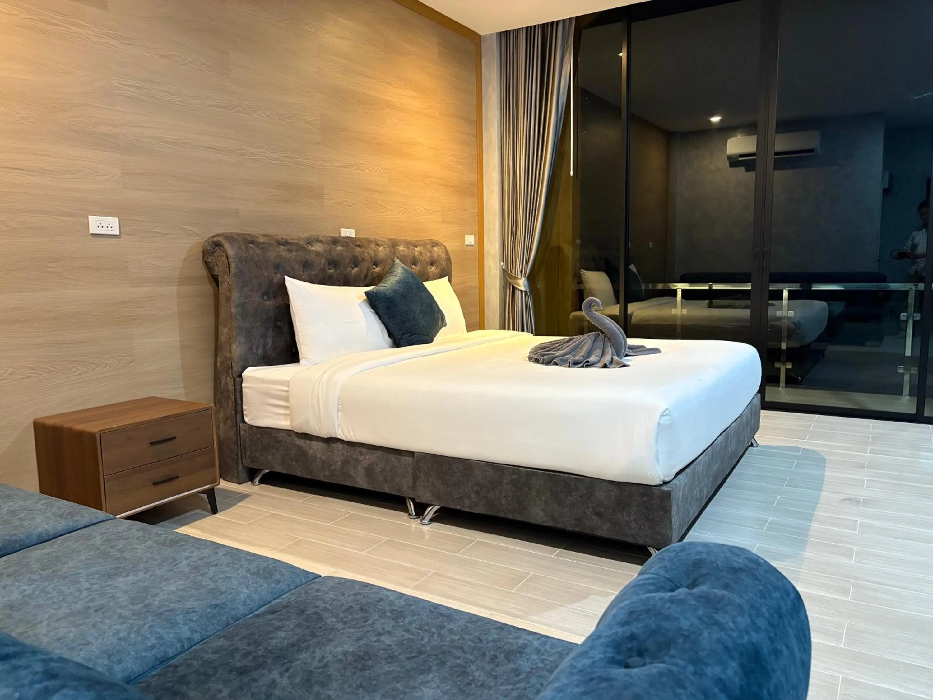 Bed in พบรักรีสอร์ท Pobruk resort