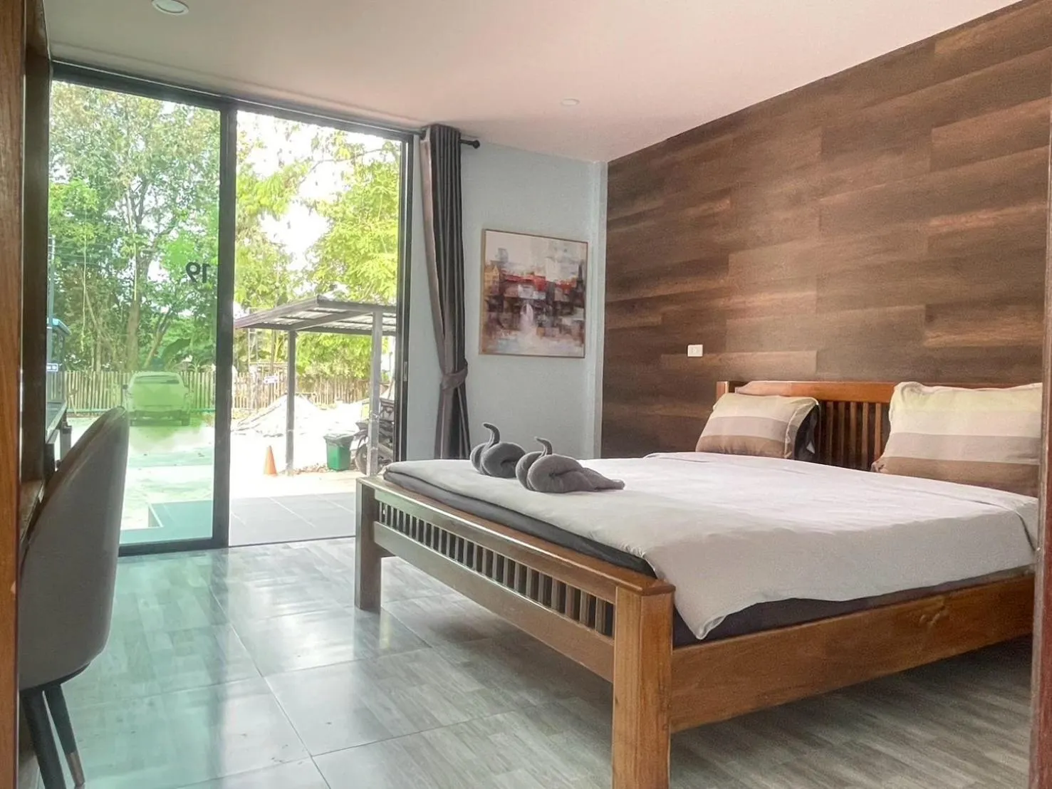 Bed in พบรักรีสอร์ท Pobruk resort