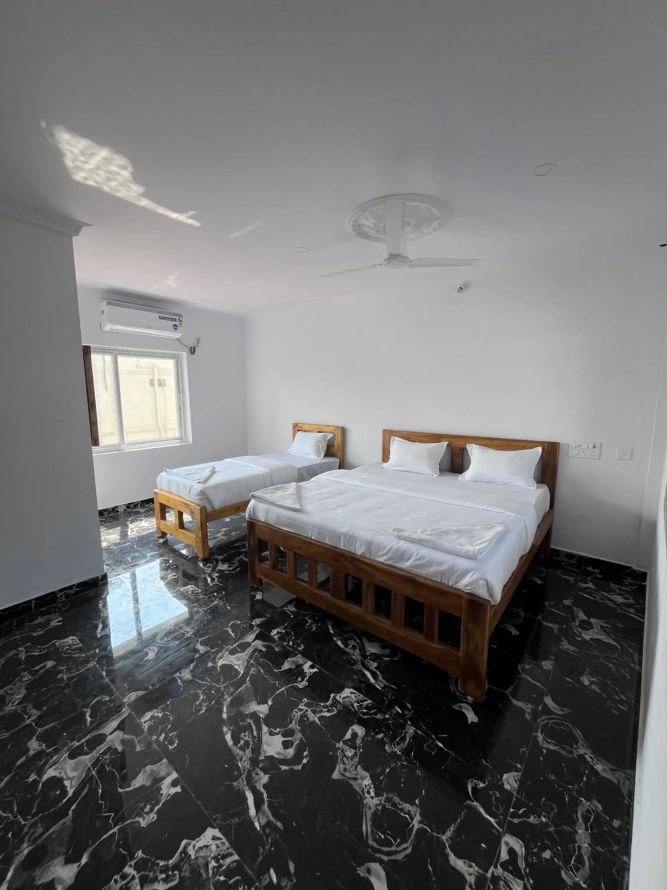 Bed in ANAND Beach Guesthouse by Moonrocks