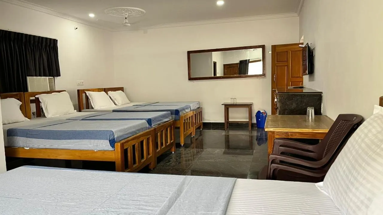 Bed in ANAND Beach Guesthouse by Moonrocks