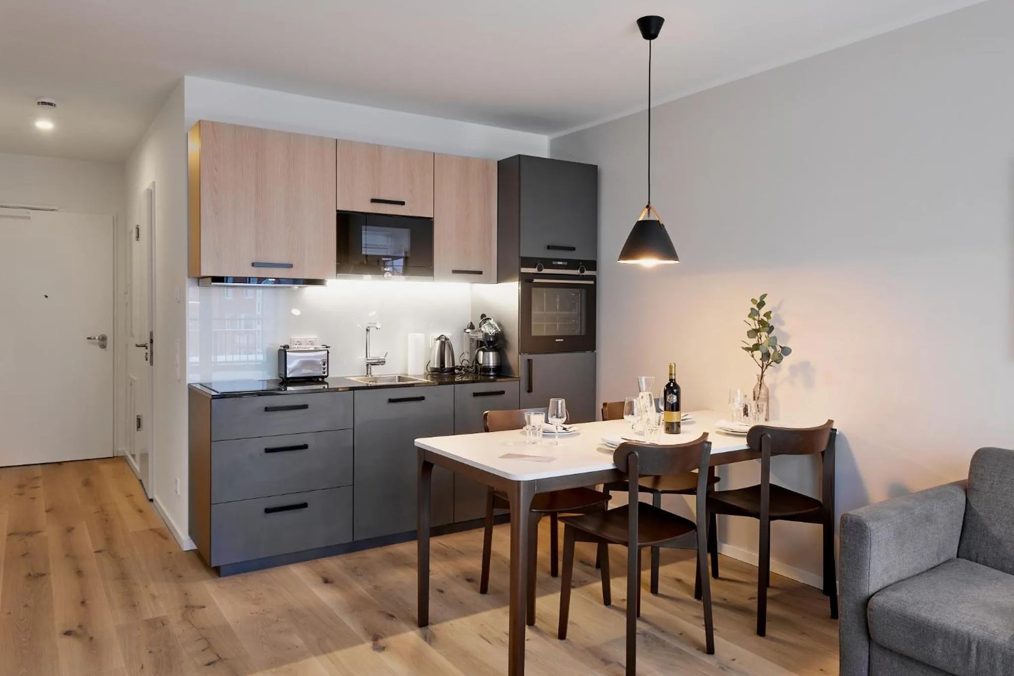 Kitchen or kitchenette in Arbio I Makro Apartments